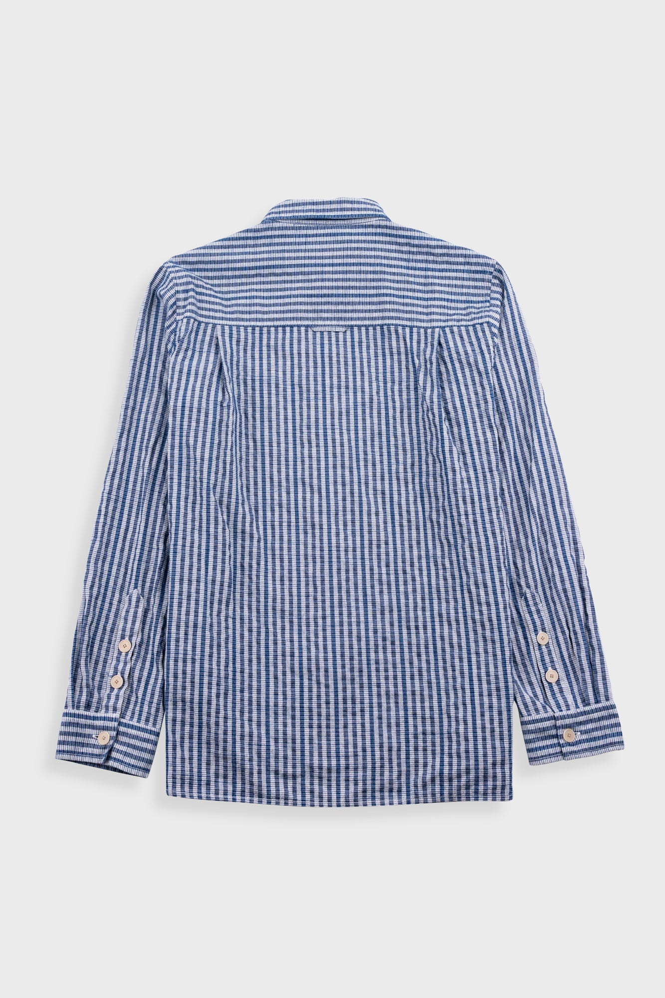 Easy Fit Shirt - Indigo Crinkle Mini Check