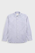 Easy Fit Shirt - Soft Blue Mini Check