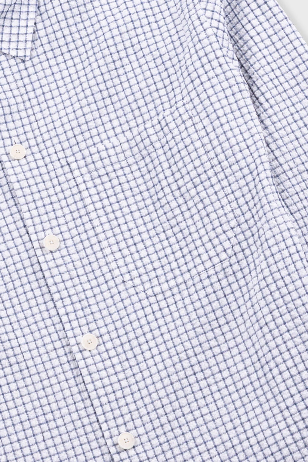 Easy Fit Shirt - Soft Blue Mini Check