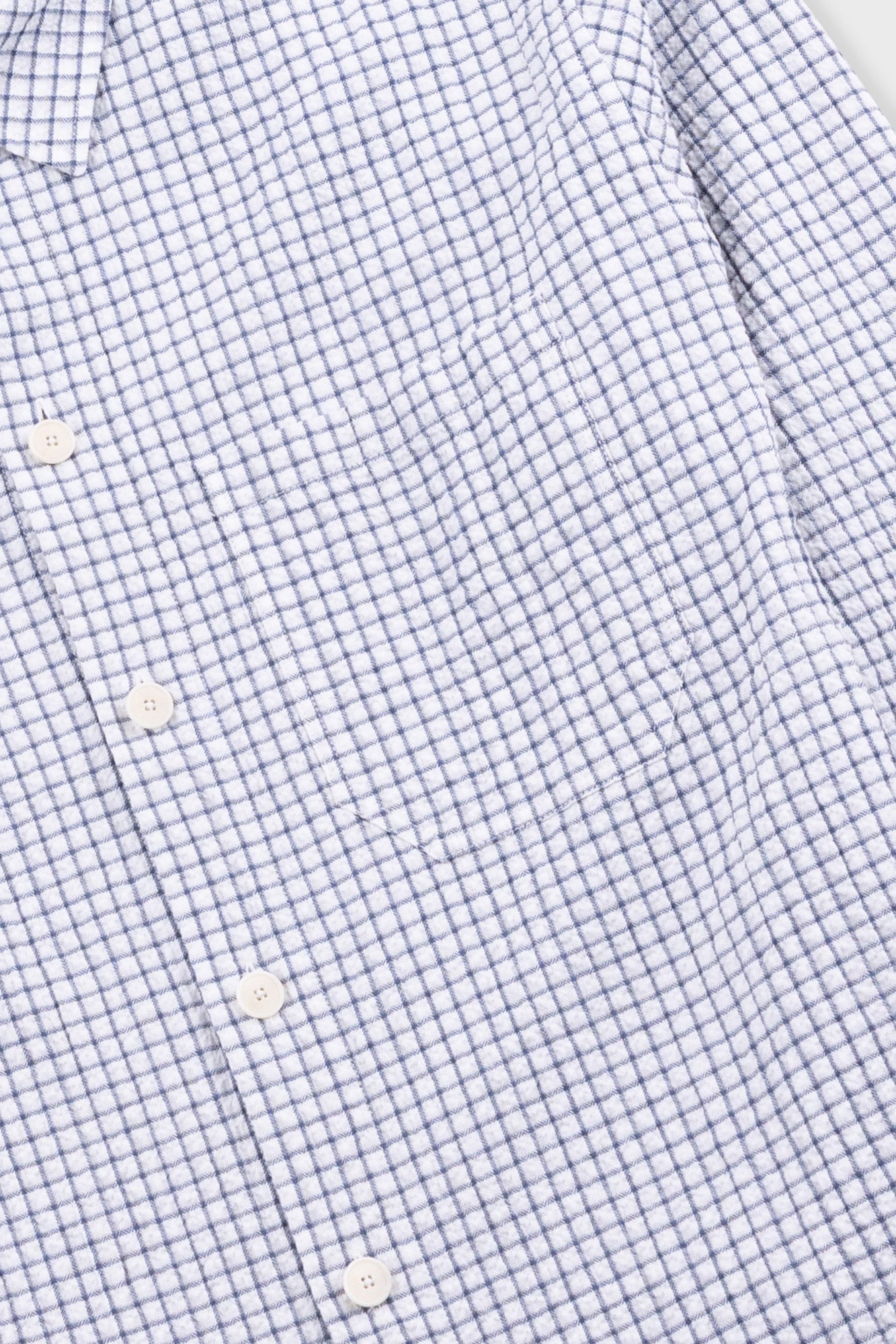 Easy Fit Shirt - Soft Blue Mini Check