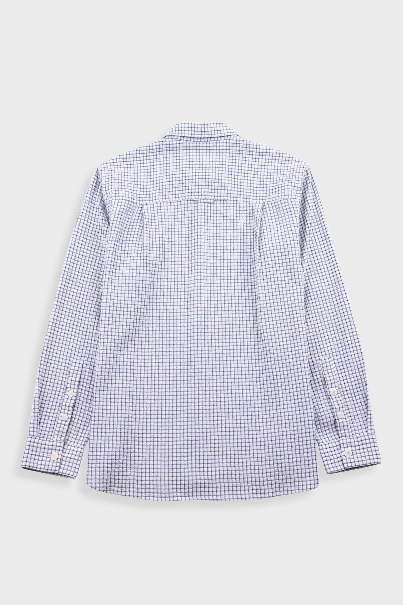 Easy Fit Shirt - Soft Blue Mini Check