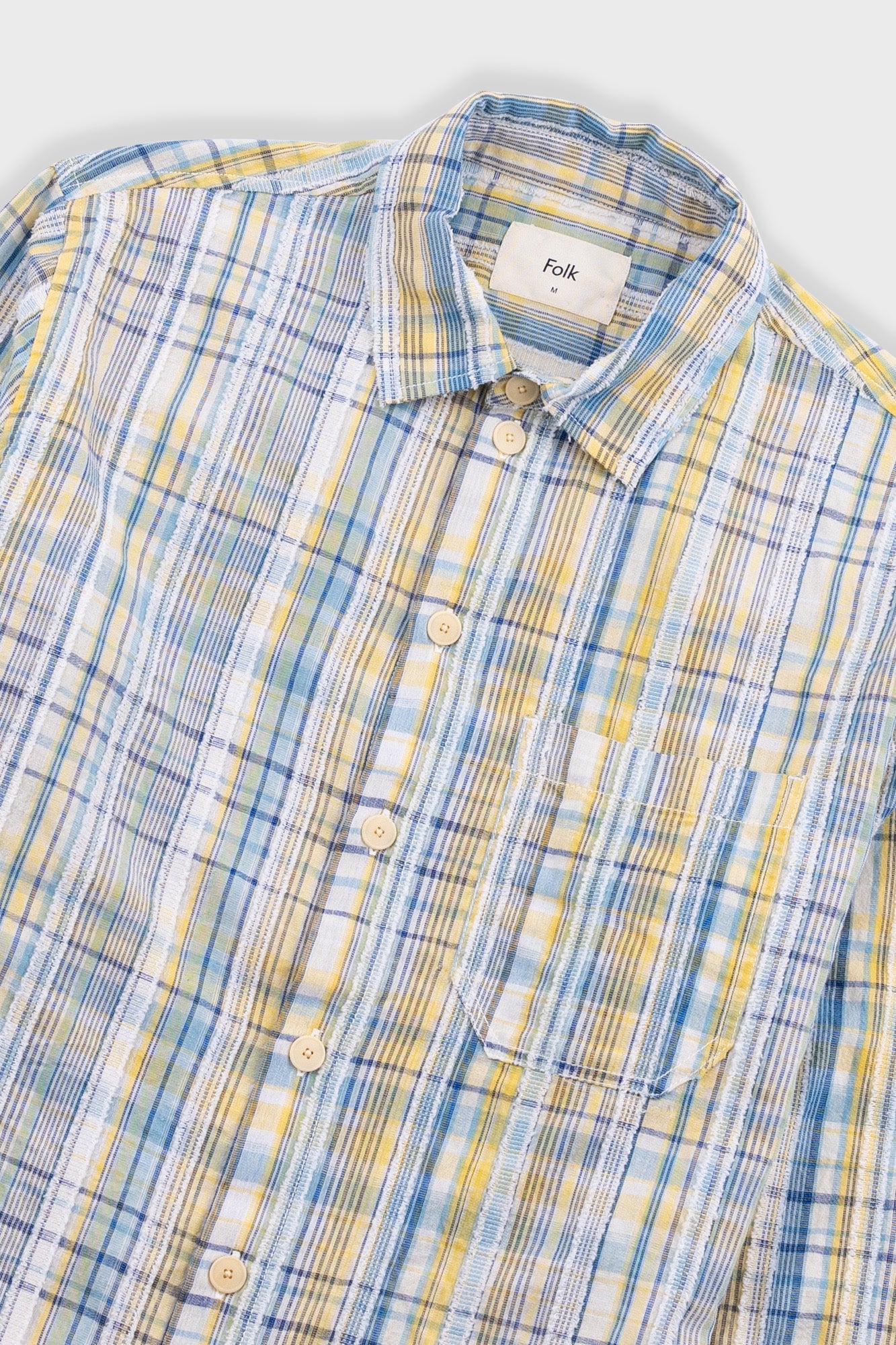 Easy Fit Shirt - Yellow Blue Cut Check