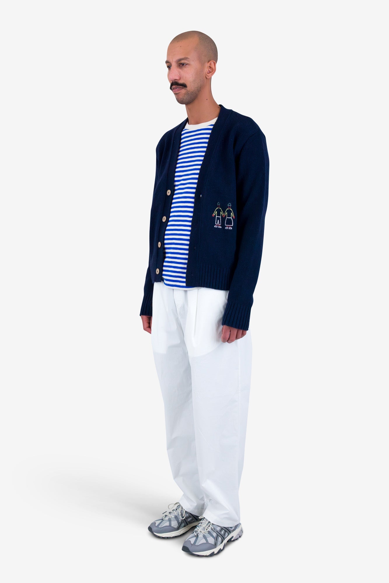 People Cardigan - Navy Mix
