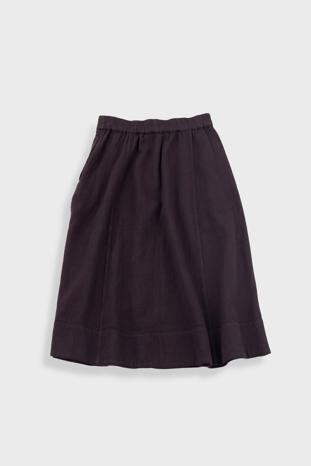 Full Seam Skirt - Black Small Basket Weave