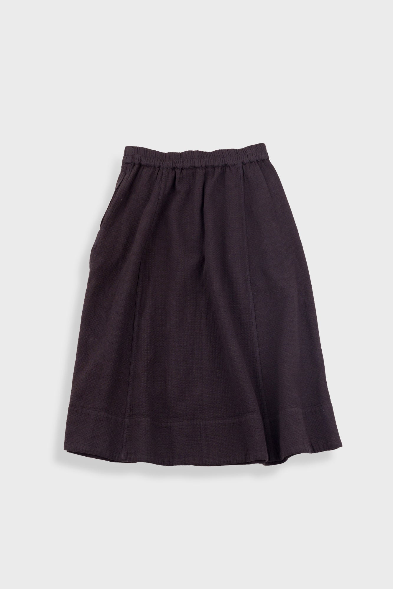 Full Seam Skirt - Black Small Basket Weave