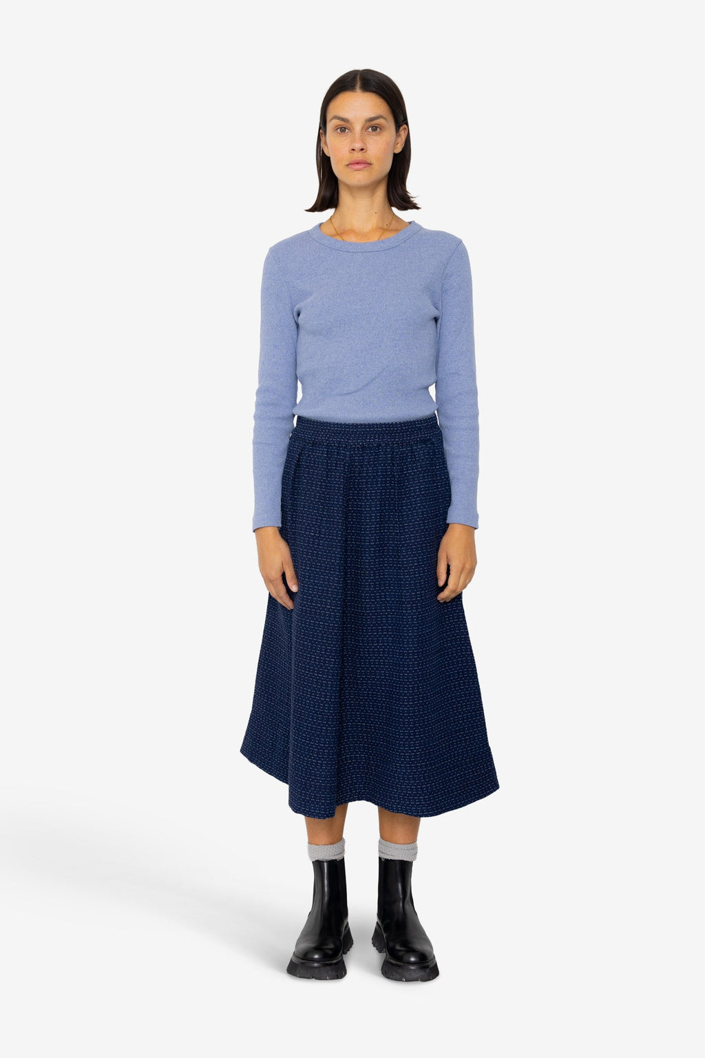Full Seam Skirt - Indigo Floatstitch