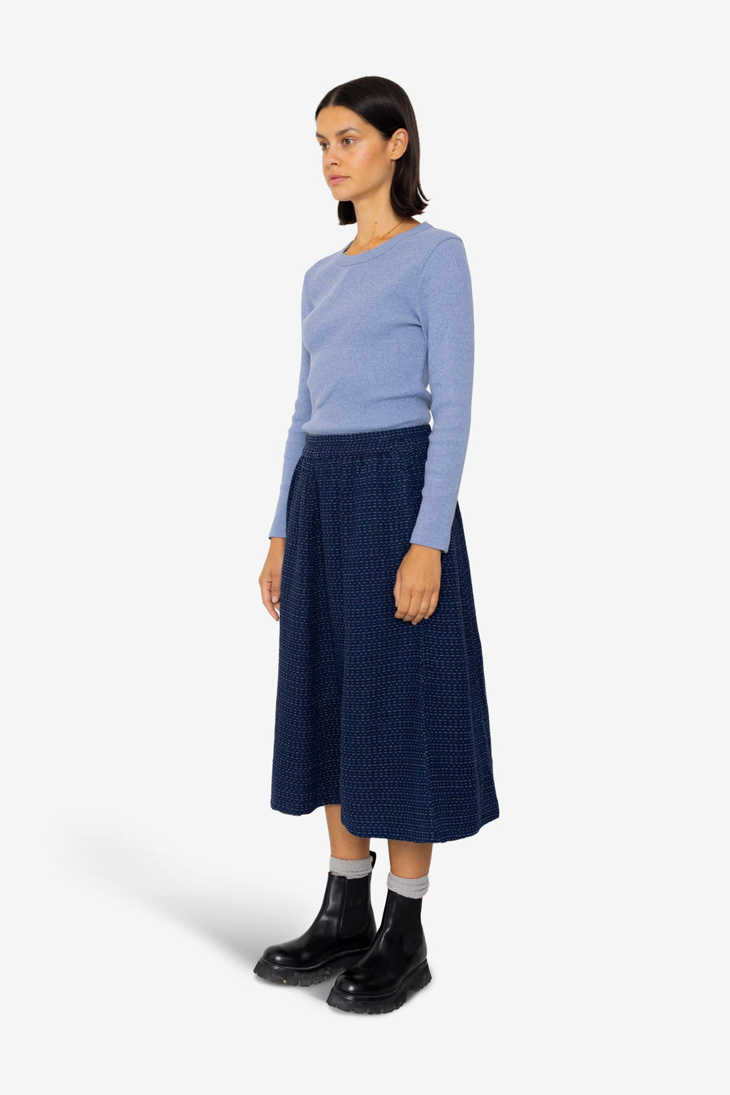 Full Seam Skirt - Indigo Floatstitch