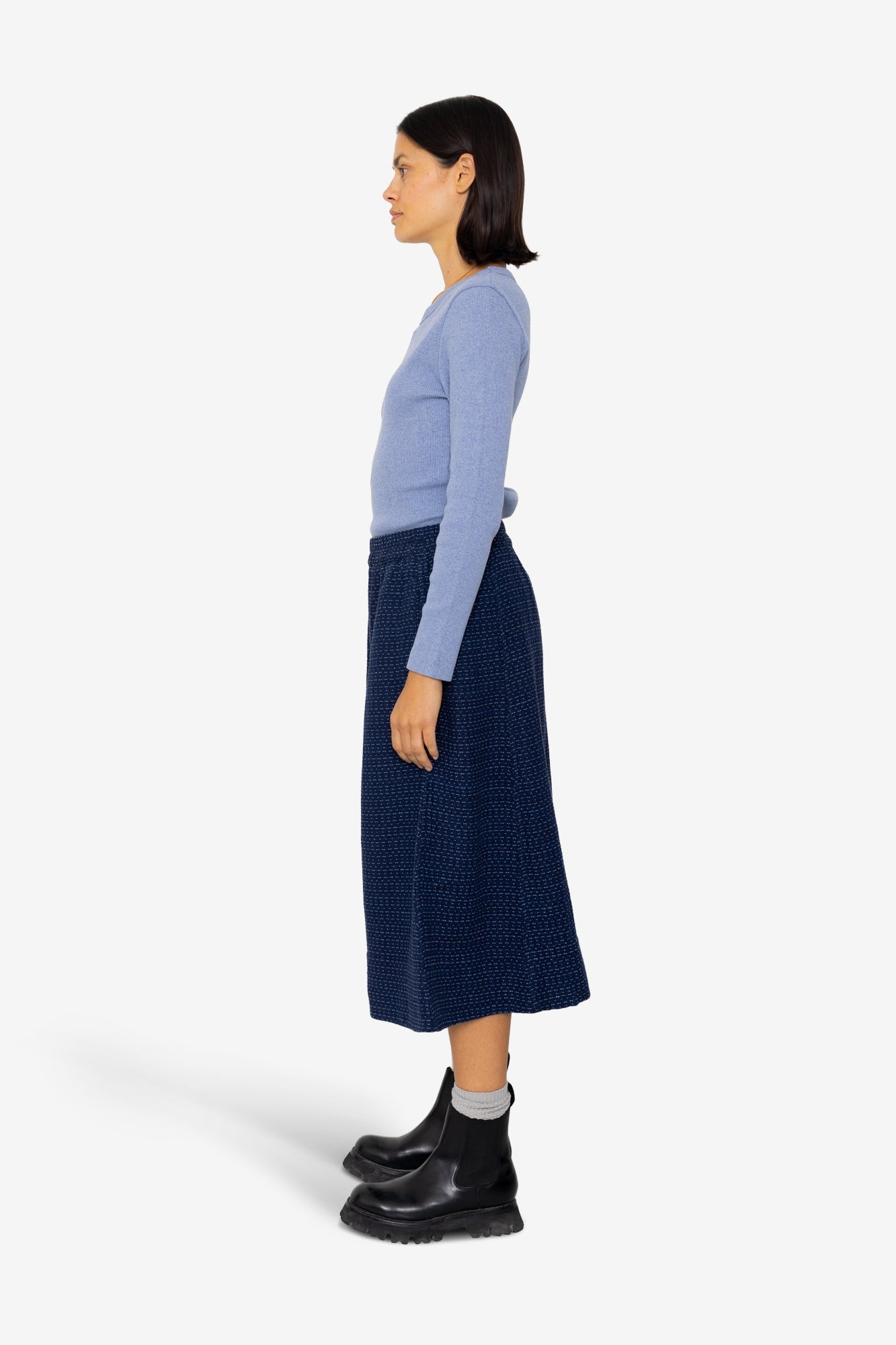 Full Seam Skirt - Indigo Floatstitch