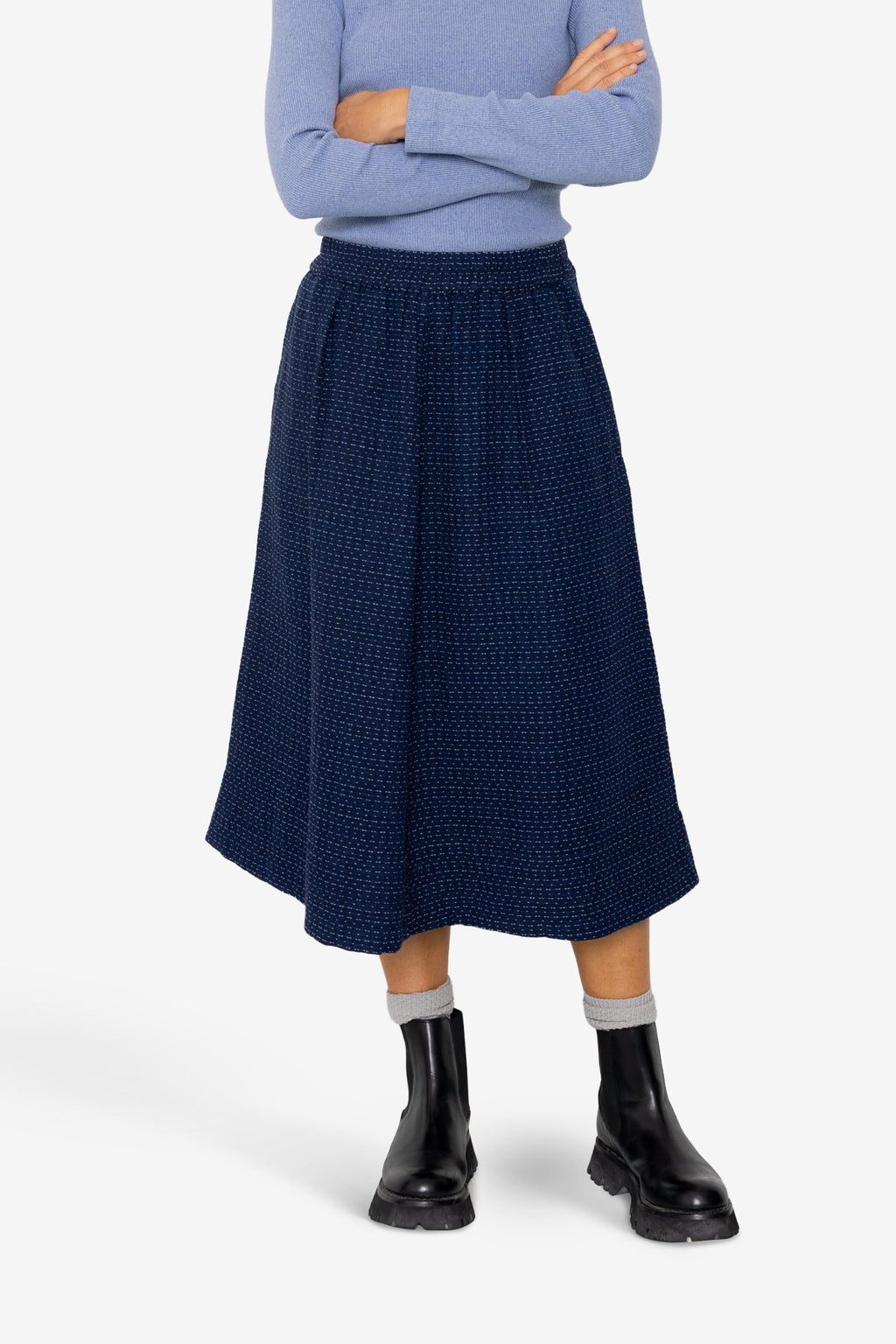 Full Seam Skirt - Indigo Floatstitch