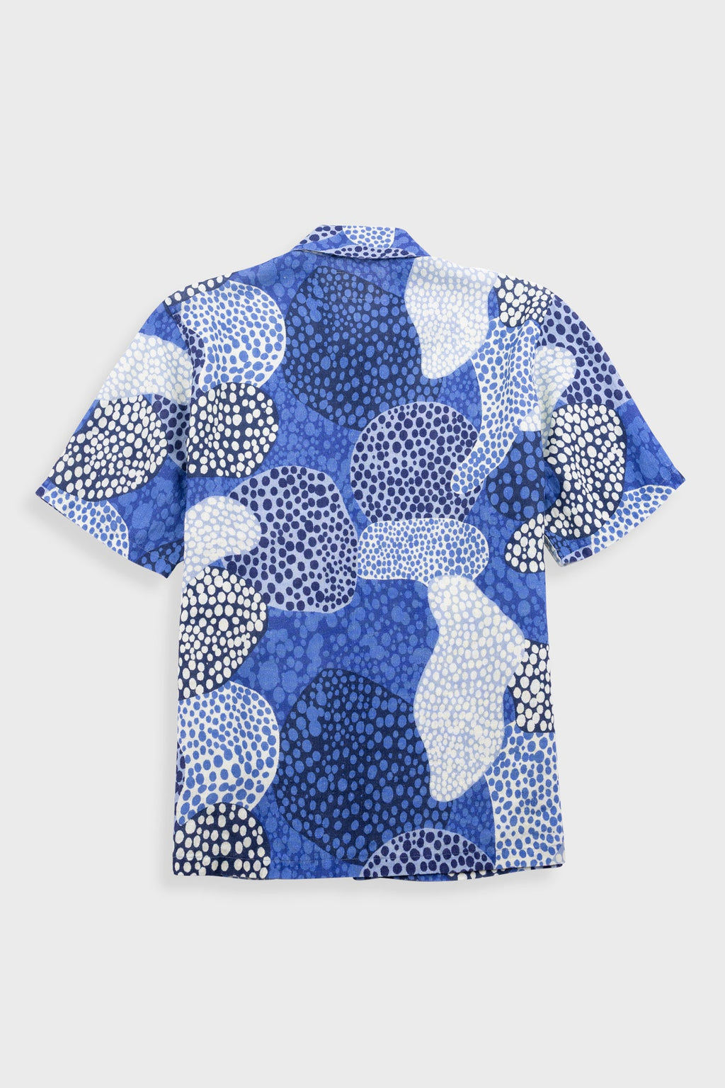 Gabe Shirt - Dot Print Blue Mono