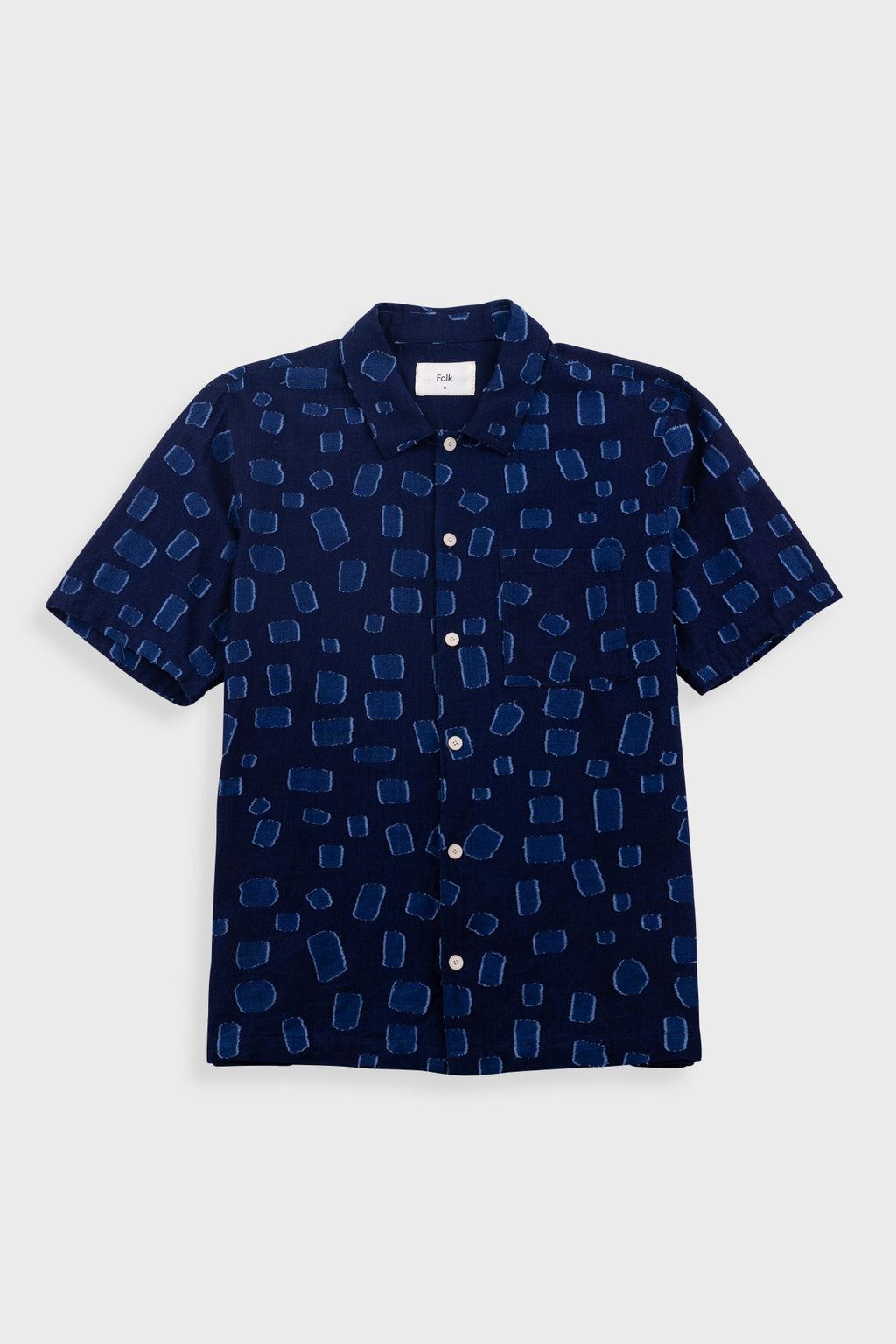 Gabe Shirt - Indigo Irregular Dot