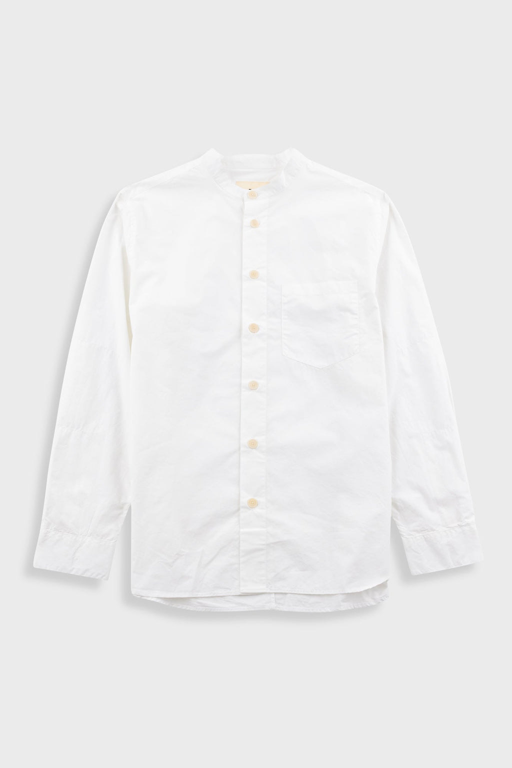 Grandad Collar Shirt - White