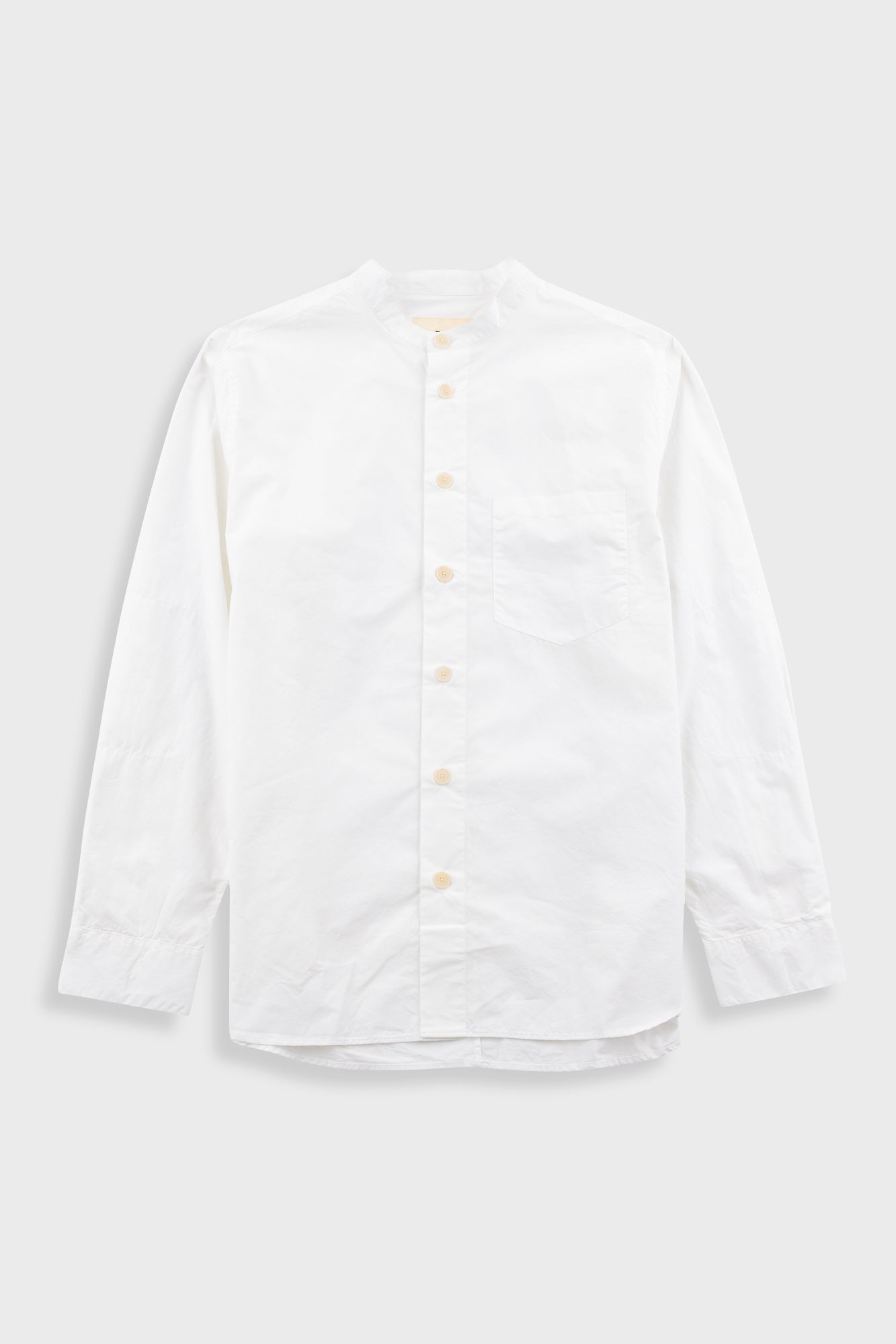 Grandad Collar Shirt - White