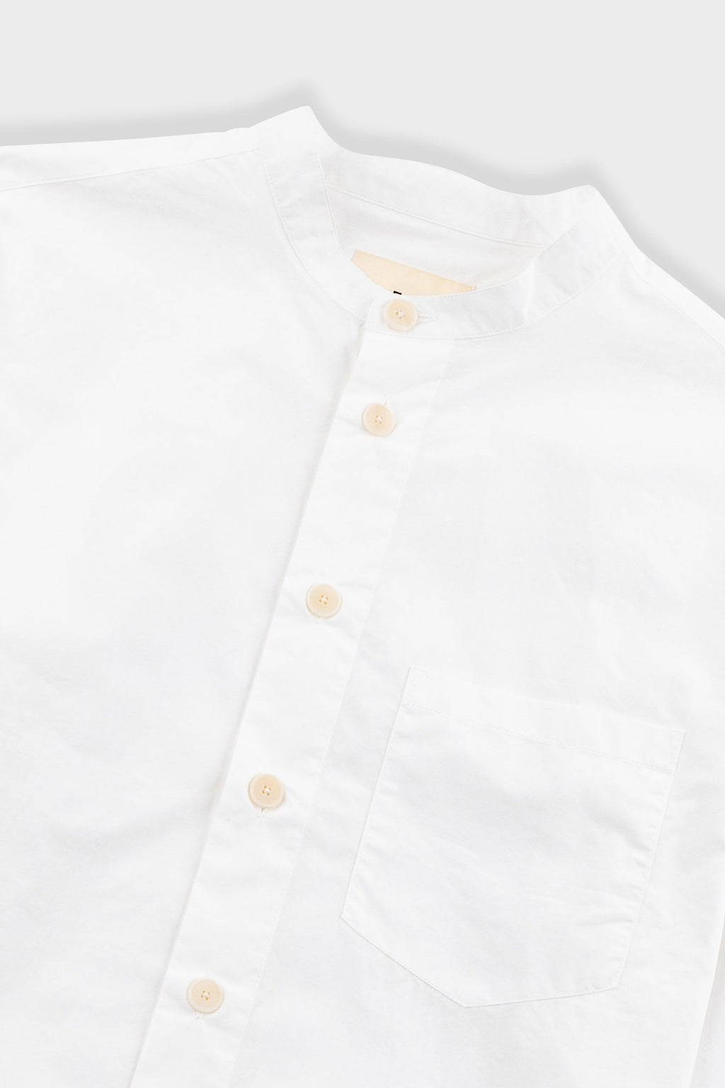 Grandad Collar Shirt - White