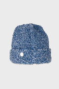 Fleece Beanie - Soft Blue Curly Wool