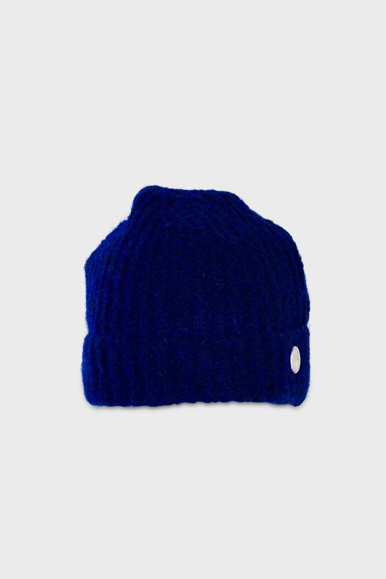 Mohair Rib Beanie - Rich Blue