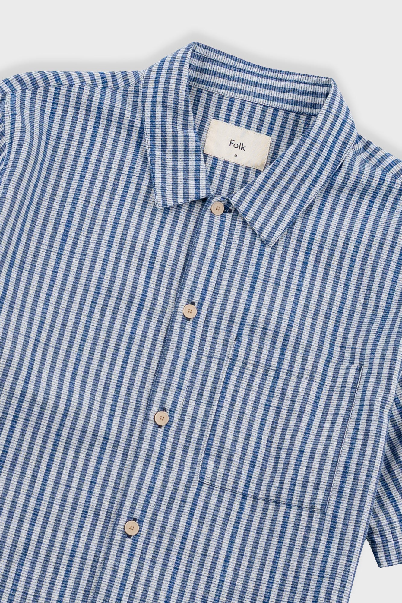 Gabe Shirt - Indigo Crinkle Mini Check