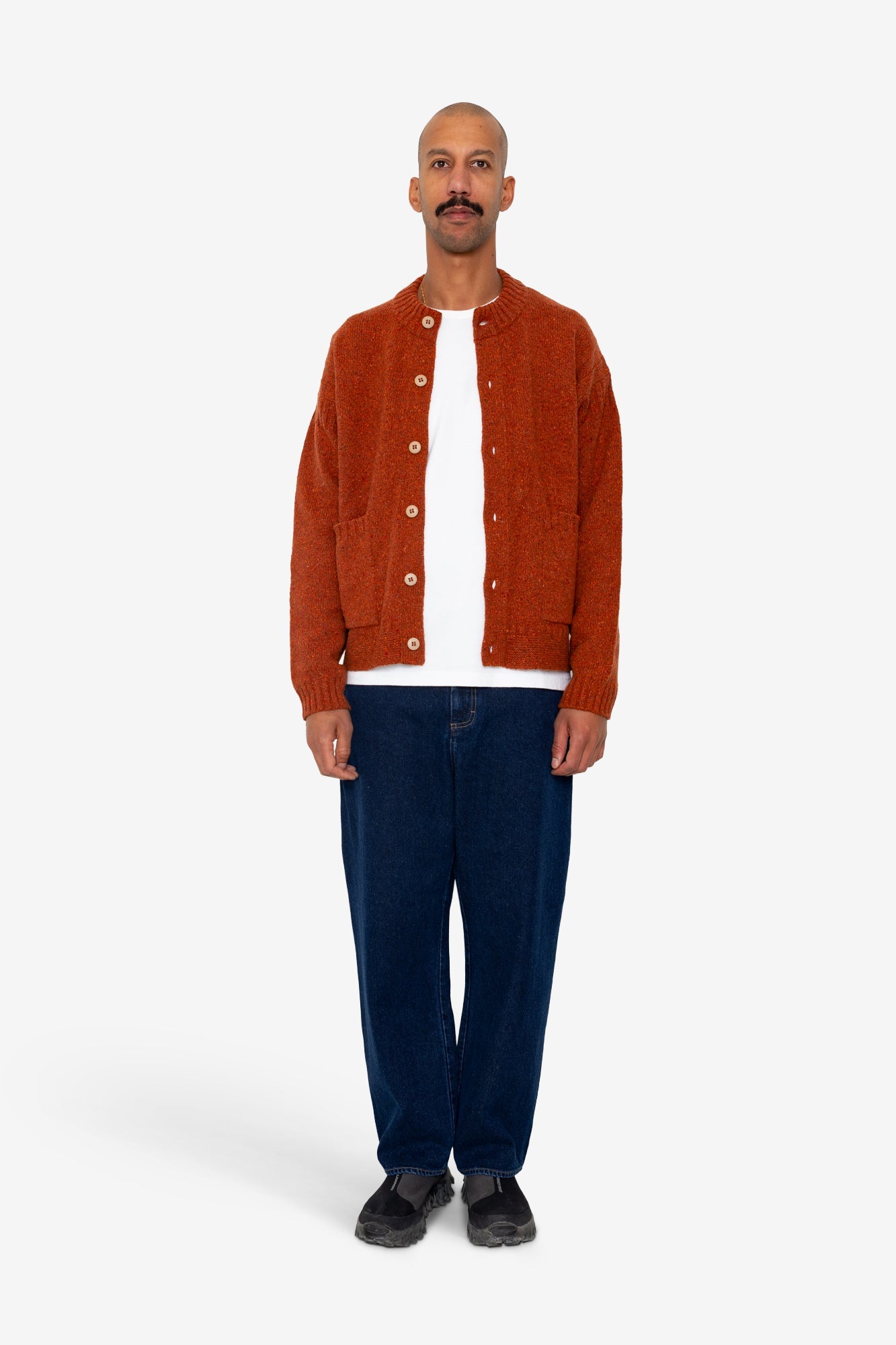 Knitted Jacket - Burnt Ochre
