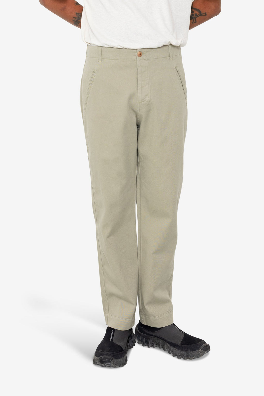 Lean Assembly Pant - Light Olive Brushed Twill