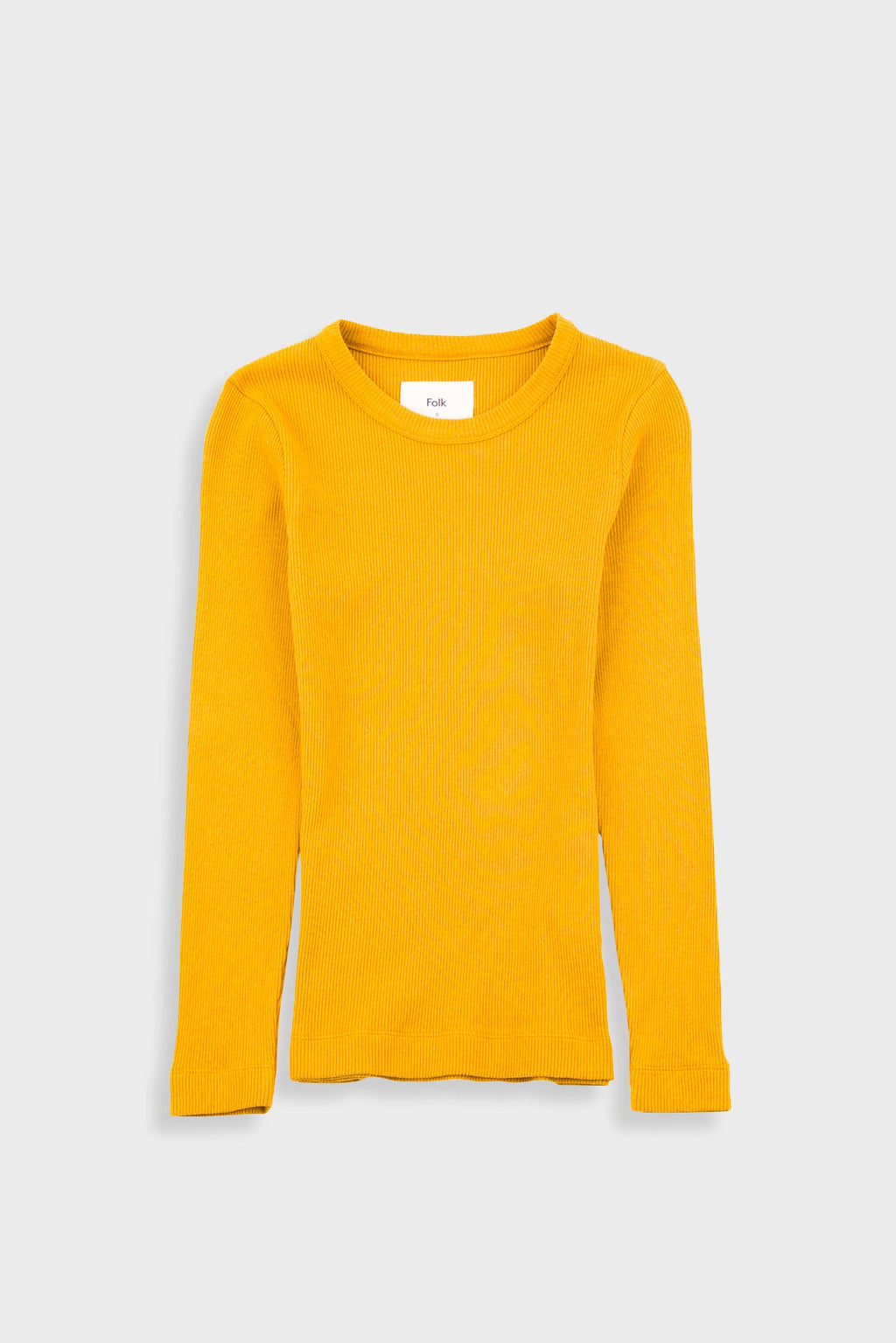 Long Sleeve Fitted T-Shirt - Chrome Yellow