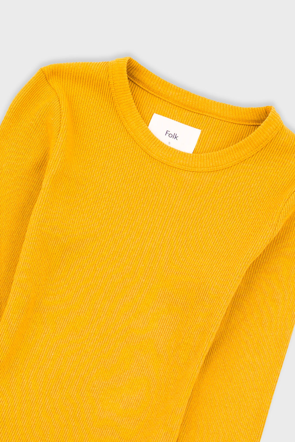 Long Sleeve Fitted T-Shirt - Chrome Yellow