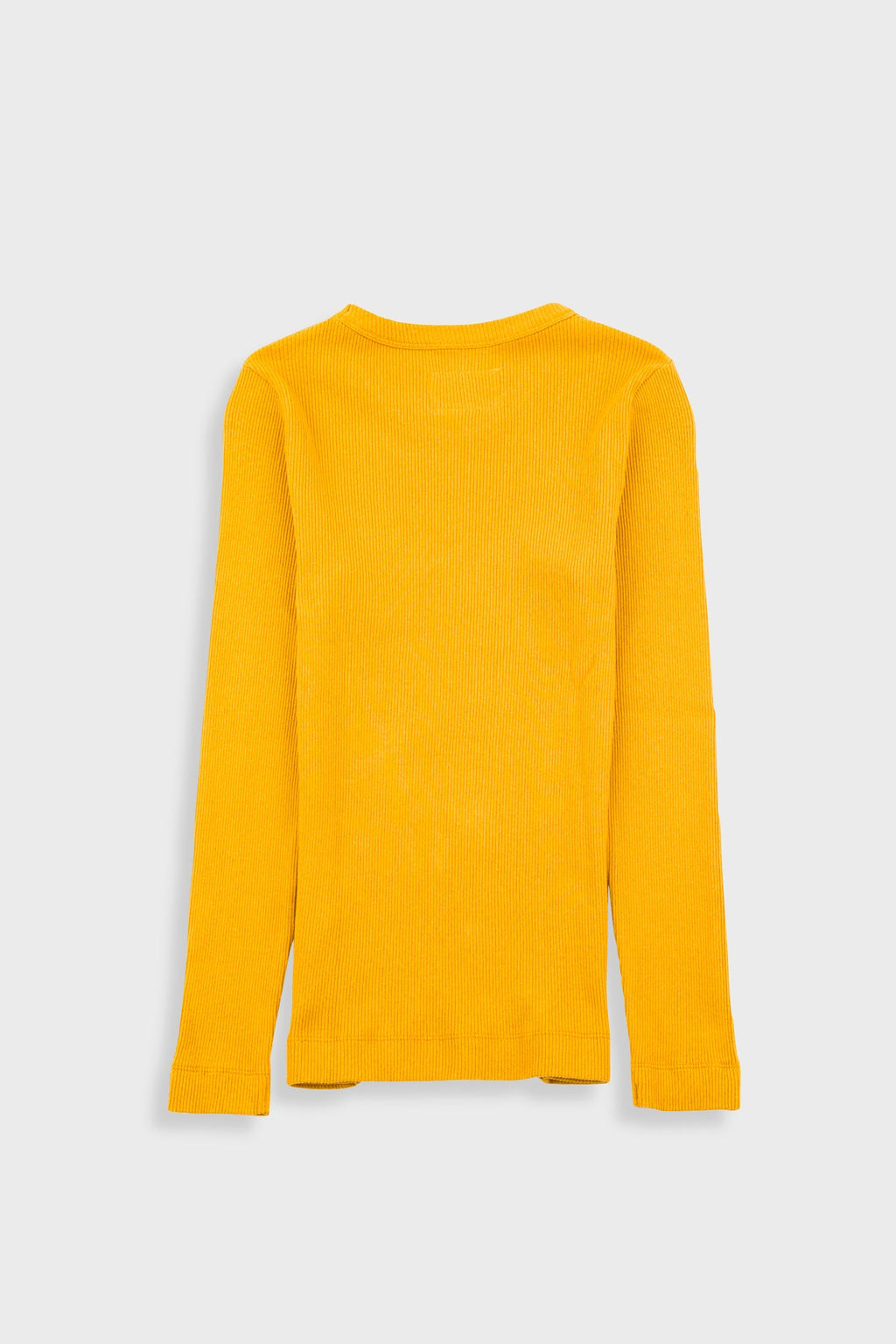 Long Sleeve Fitted T-Shirt - Chrome Yellow