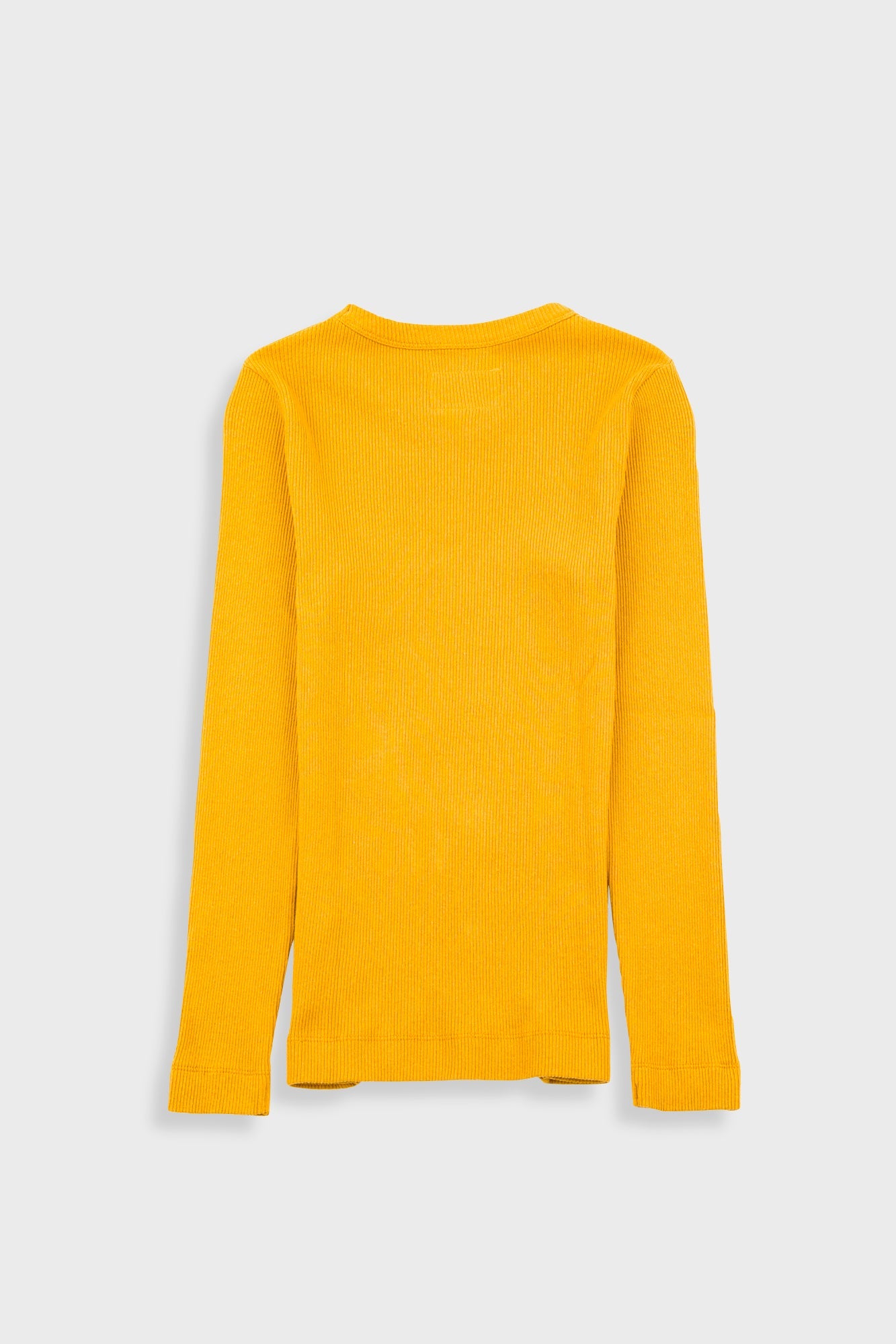 Long Sleeve Fitted T-Shirt - Chrome Yellow