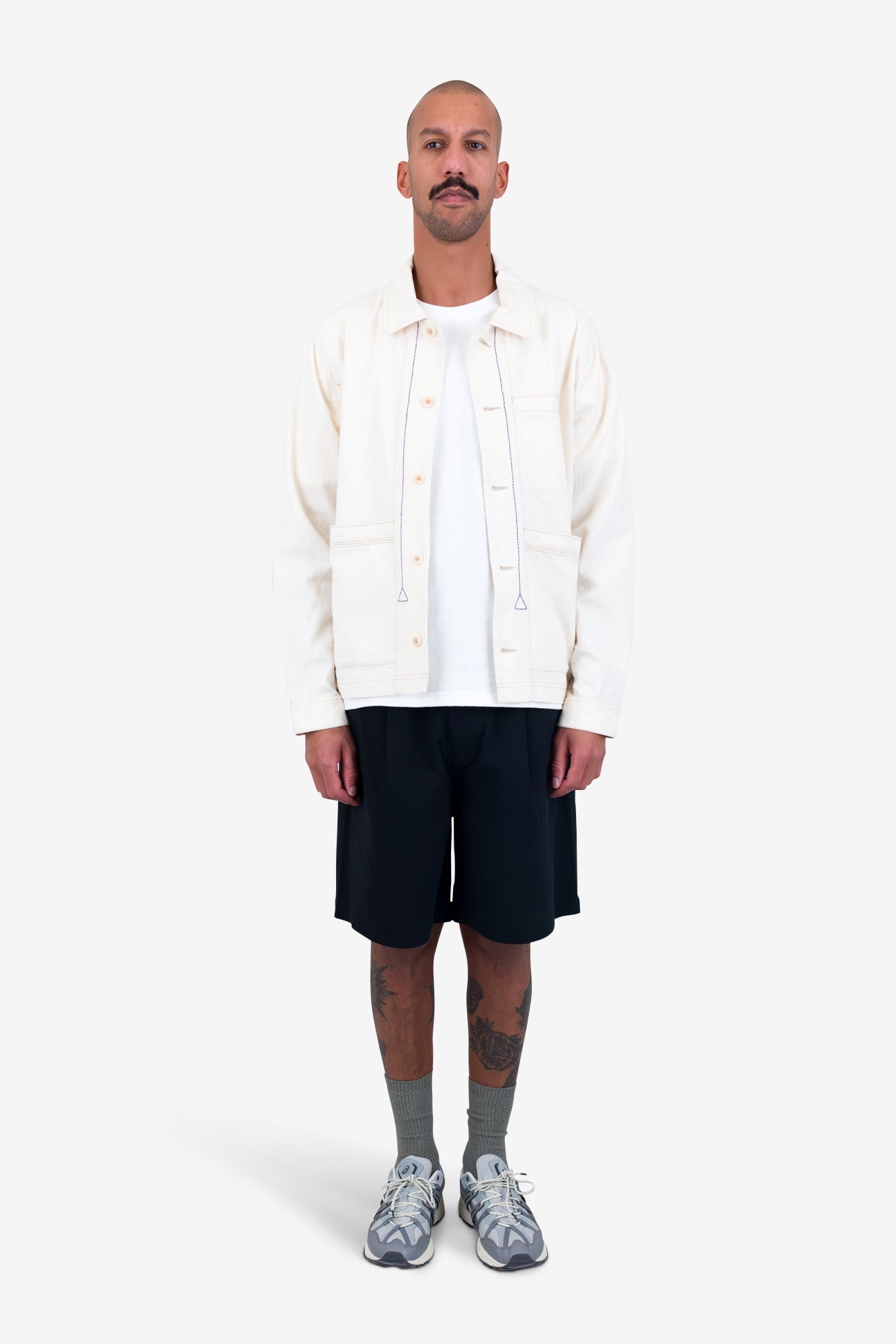 Lunar Jacket - Ecru Crinkle Canvas