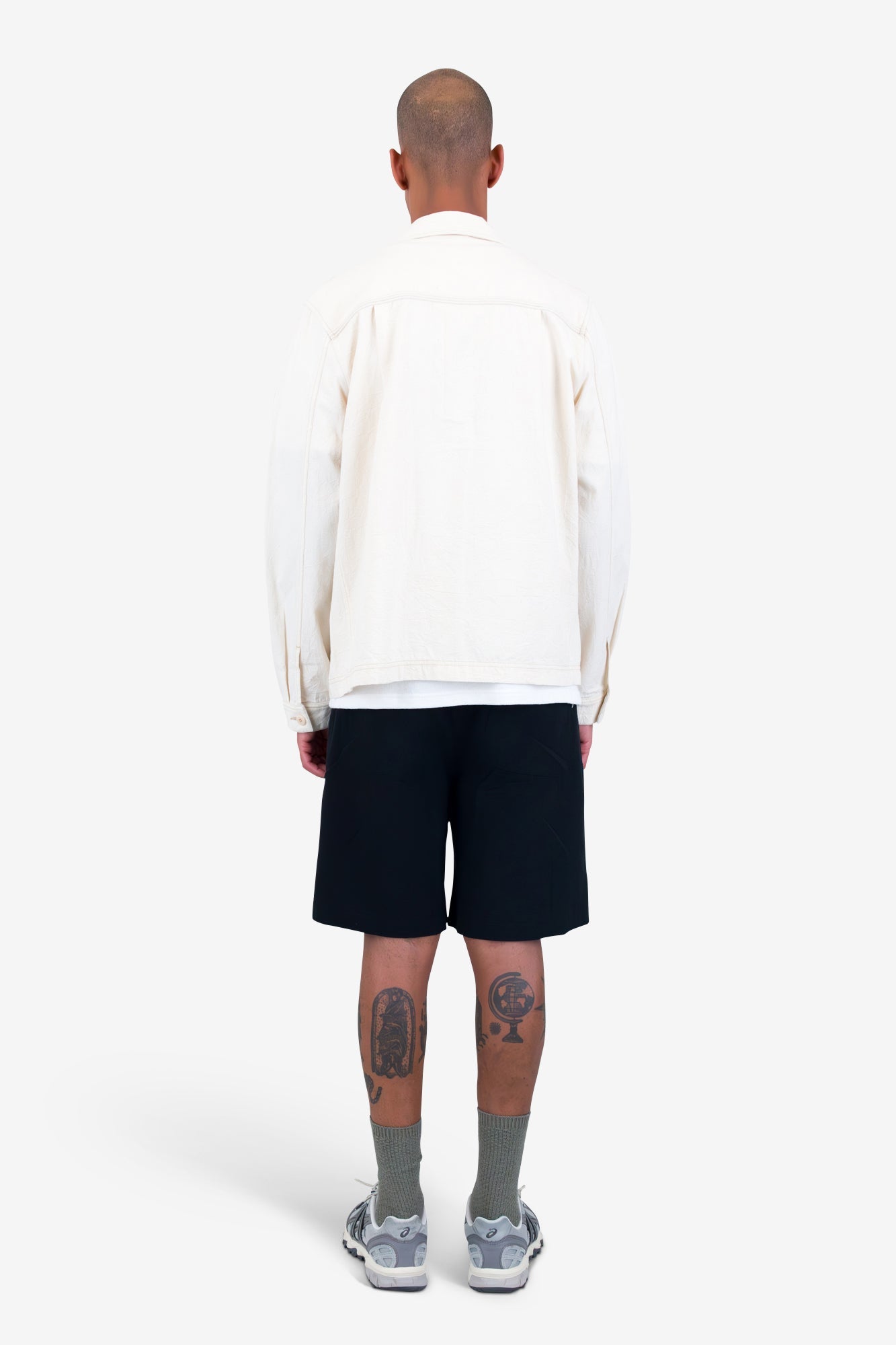 Lunar Jacket - Ecru Crinkle Canvas