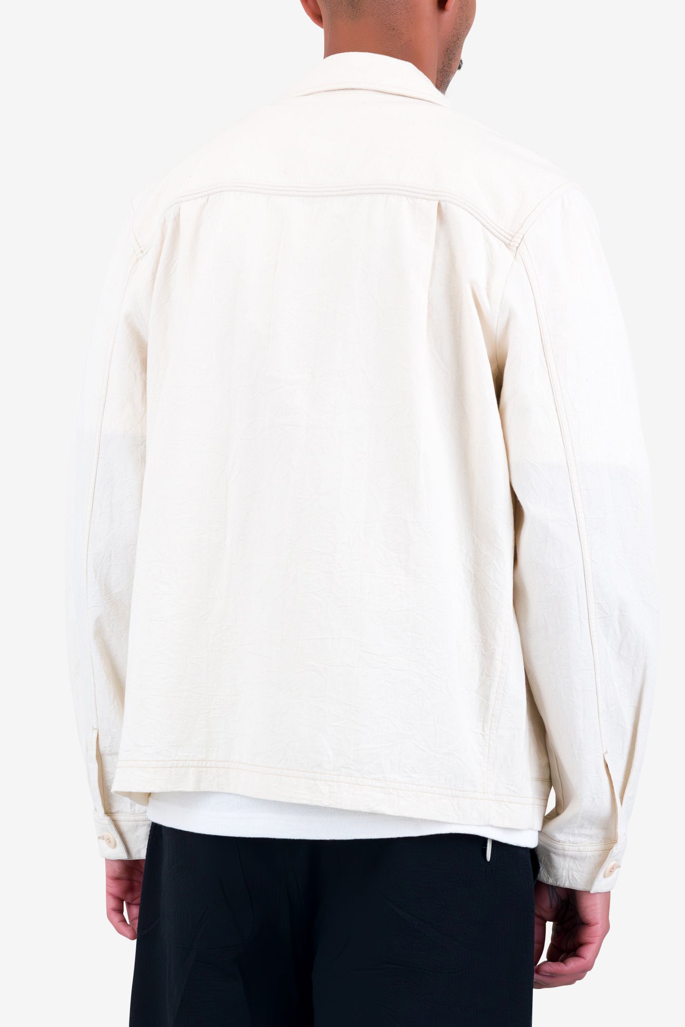 Lunar Jacket - Ecru Crinkle Canvas