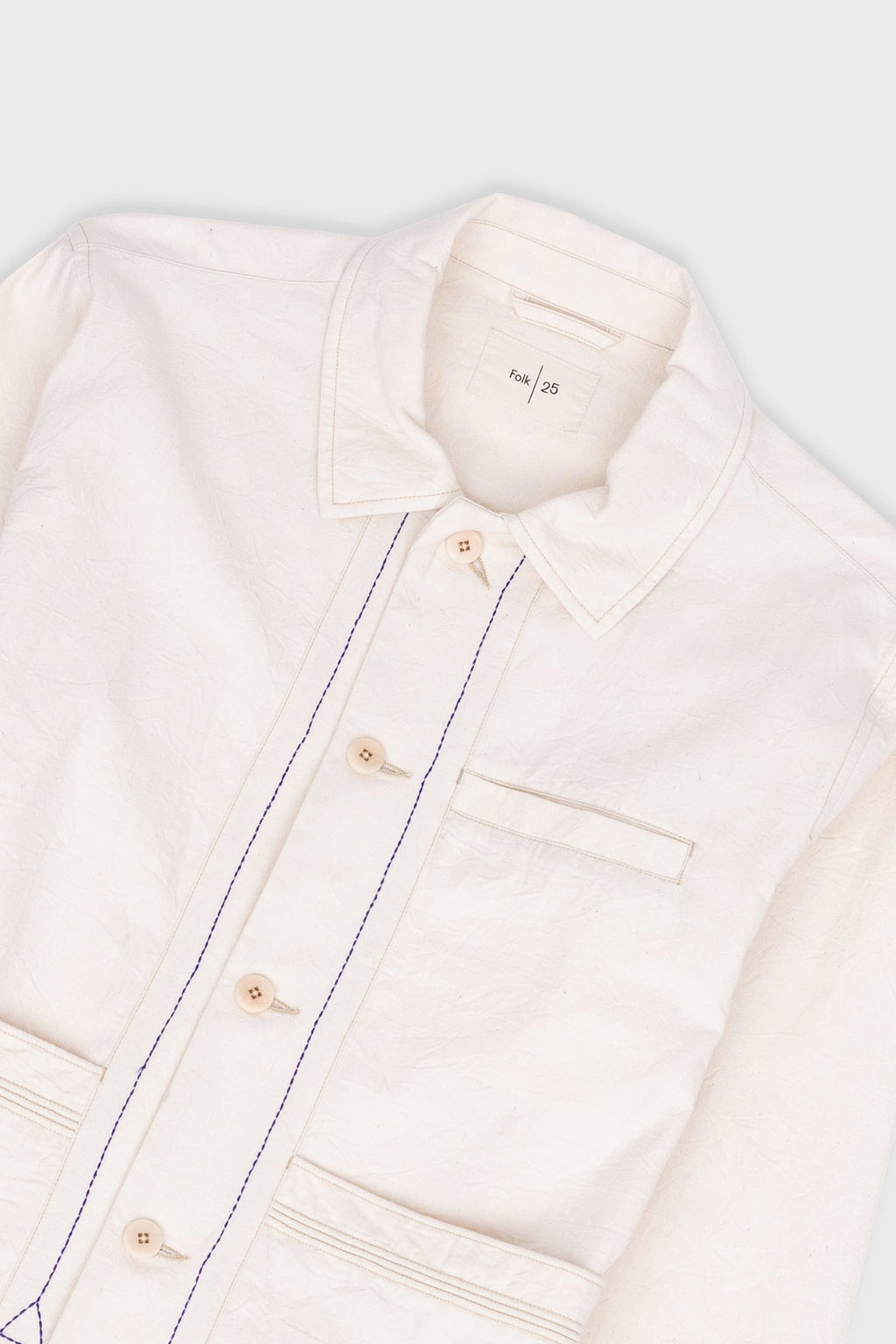 Lunar Jacket - Ecru Crinkle Canvas