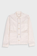 Lunar Jacket - Ecru Crinkle Canvas