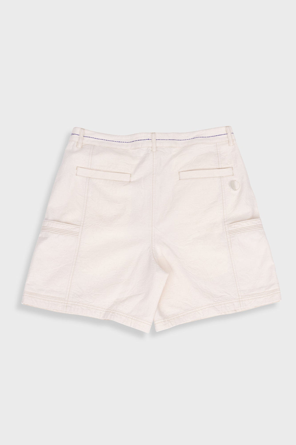 Lunar Shorts - Ecru Crinkle Canvas
