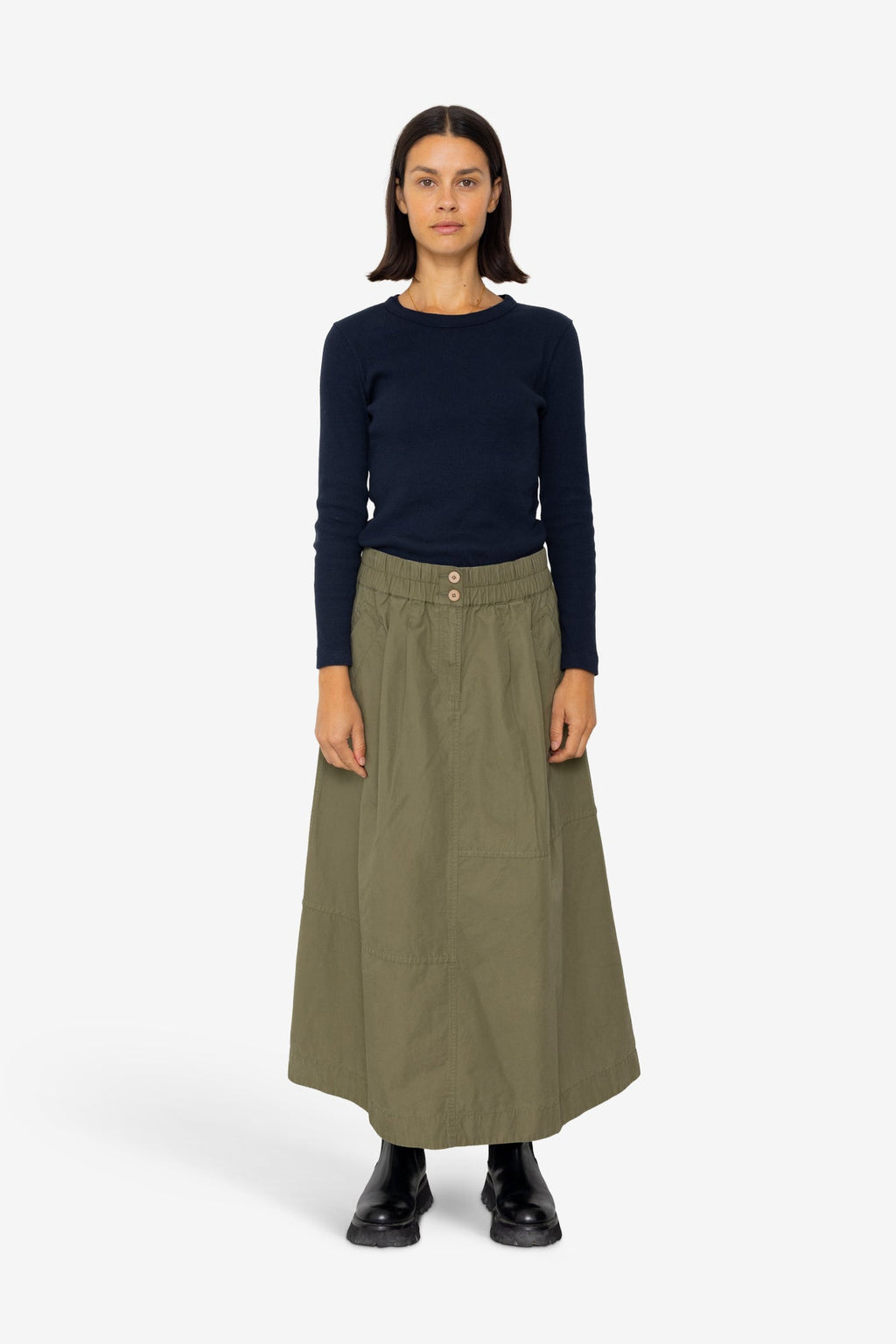 Maxi Skirt - Dark Olive