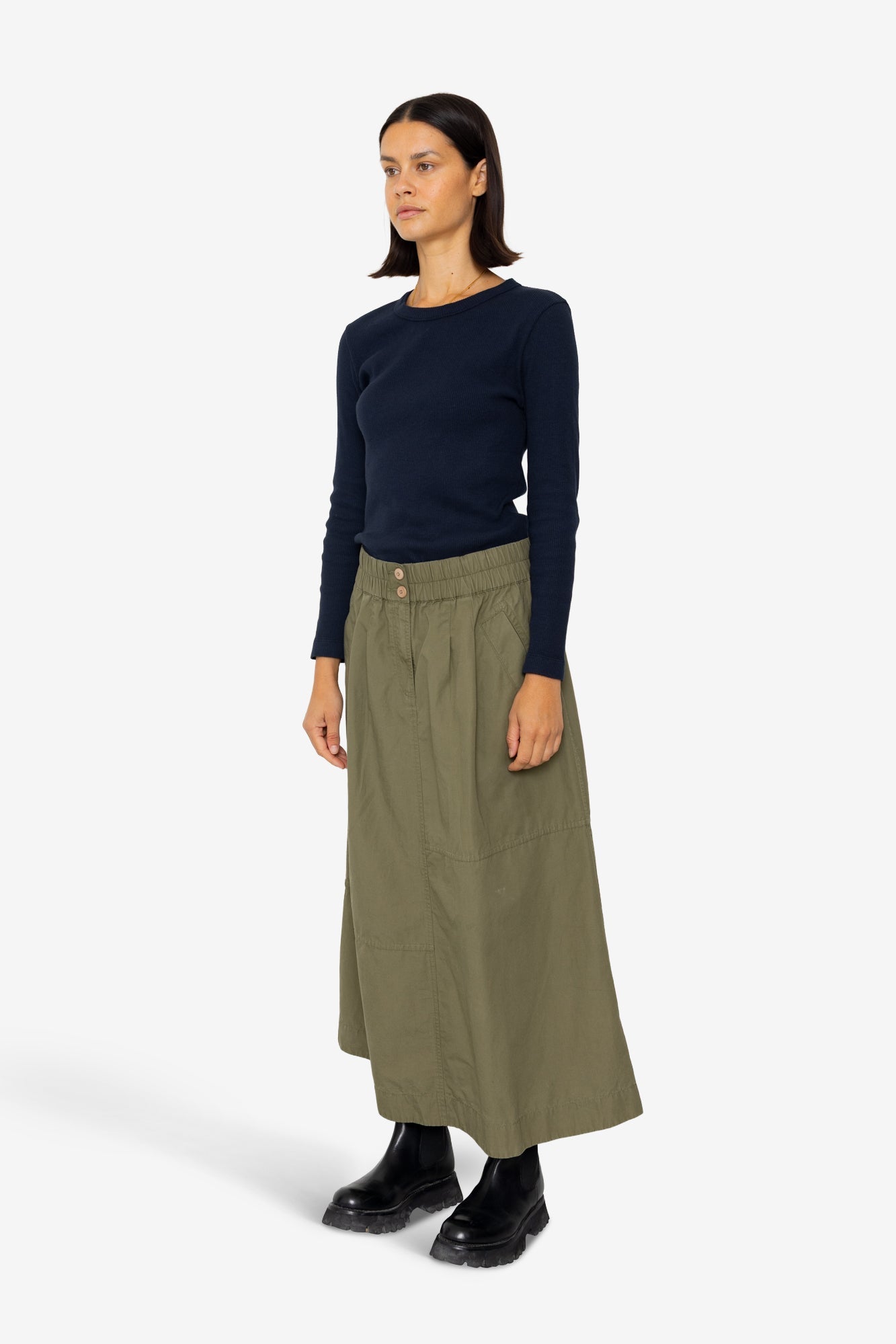 Maxi Skirt - Dark Olive