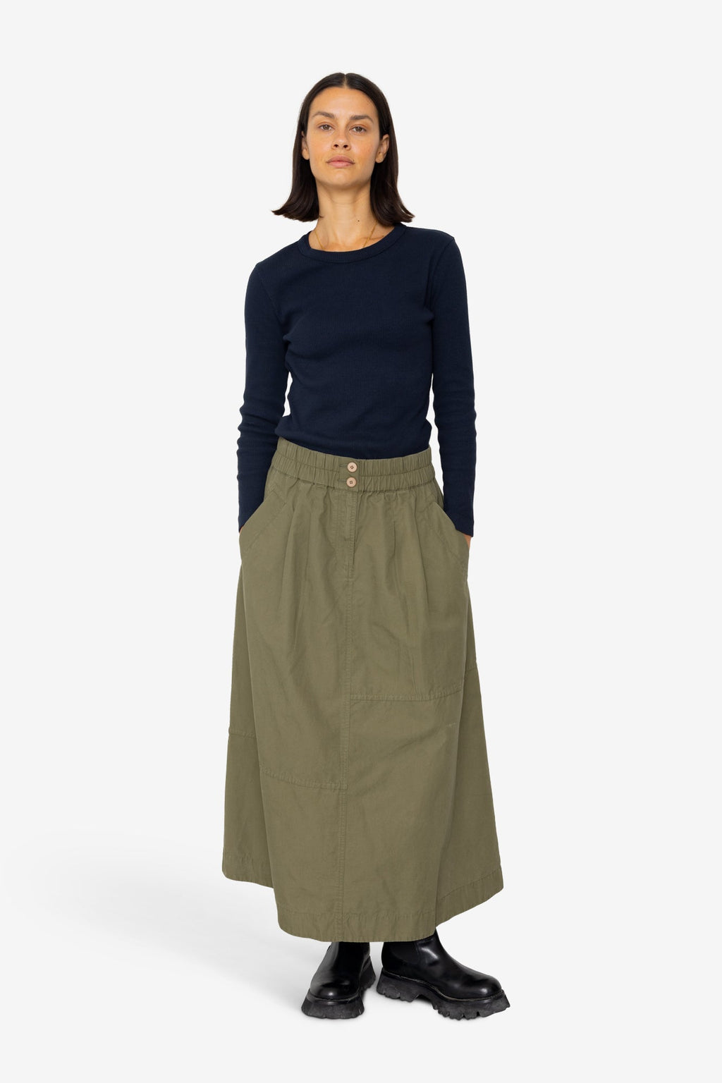 Maxi Skirt - Dark Olive