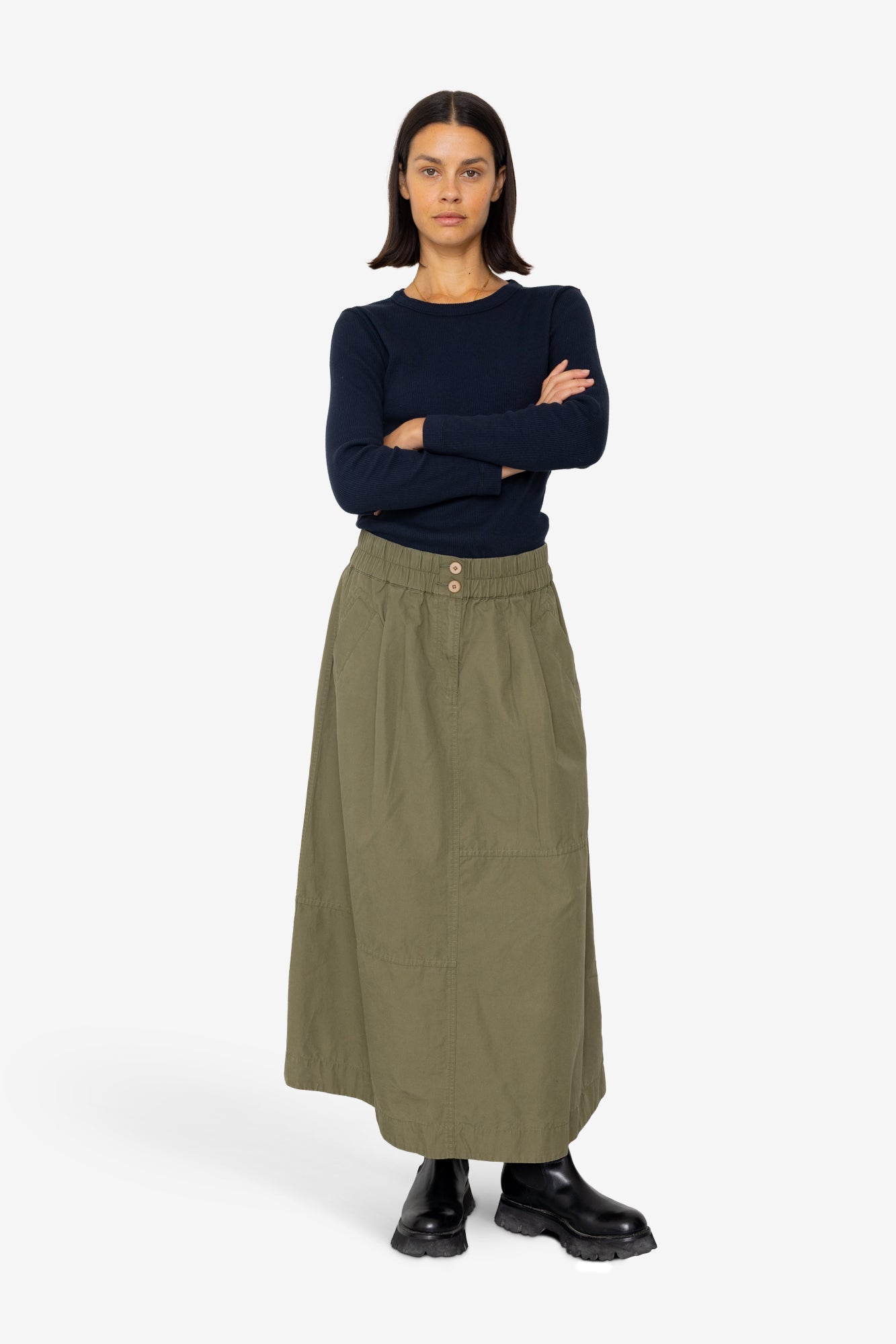 Maxi Skirt - Dark Olive