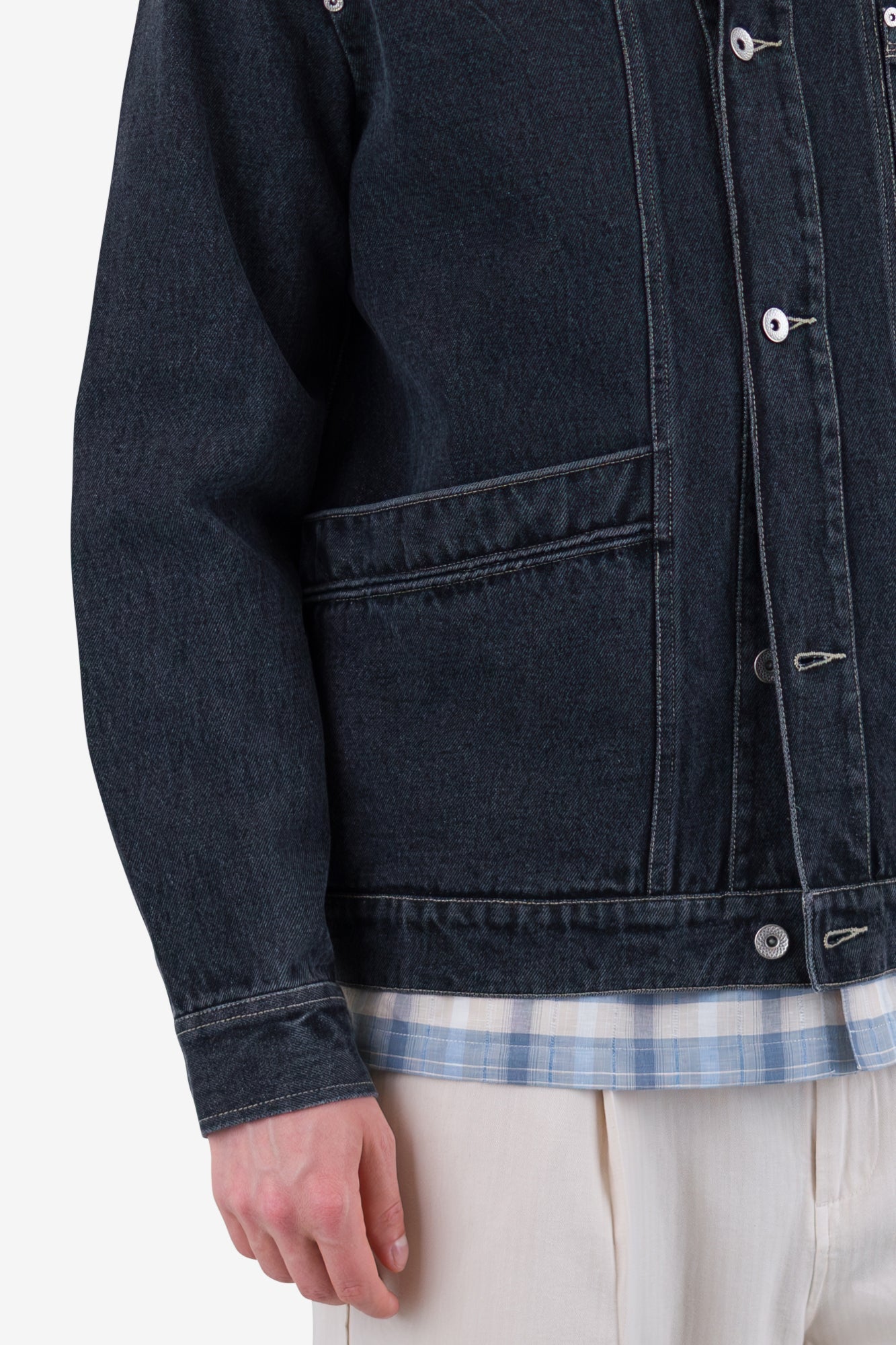 Meyer Jacket - Black Washed Denim