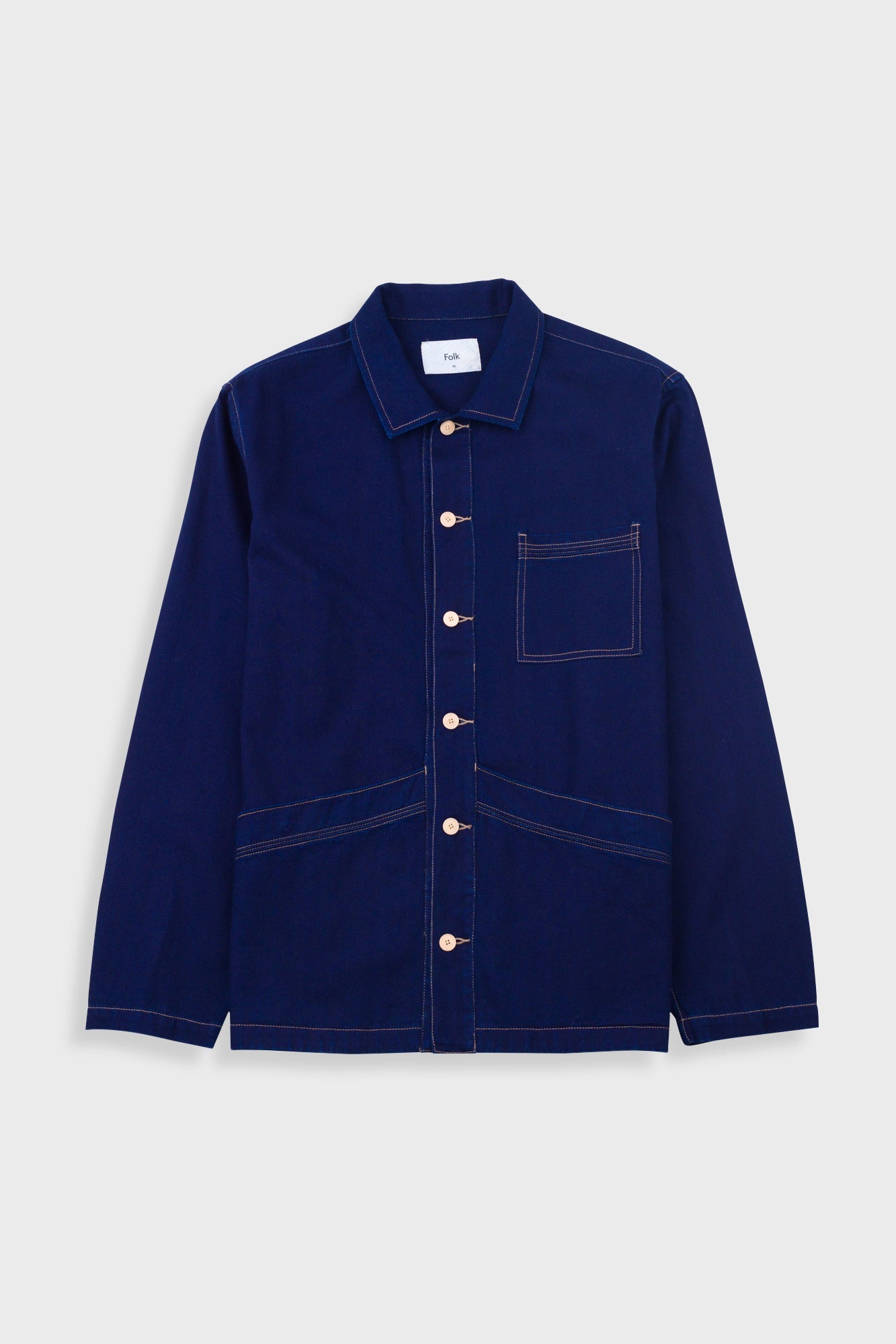 Meyer Shirt Jacket - Deep Denim Herringbone