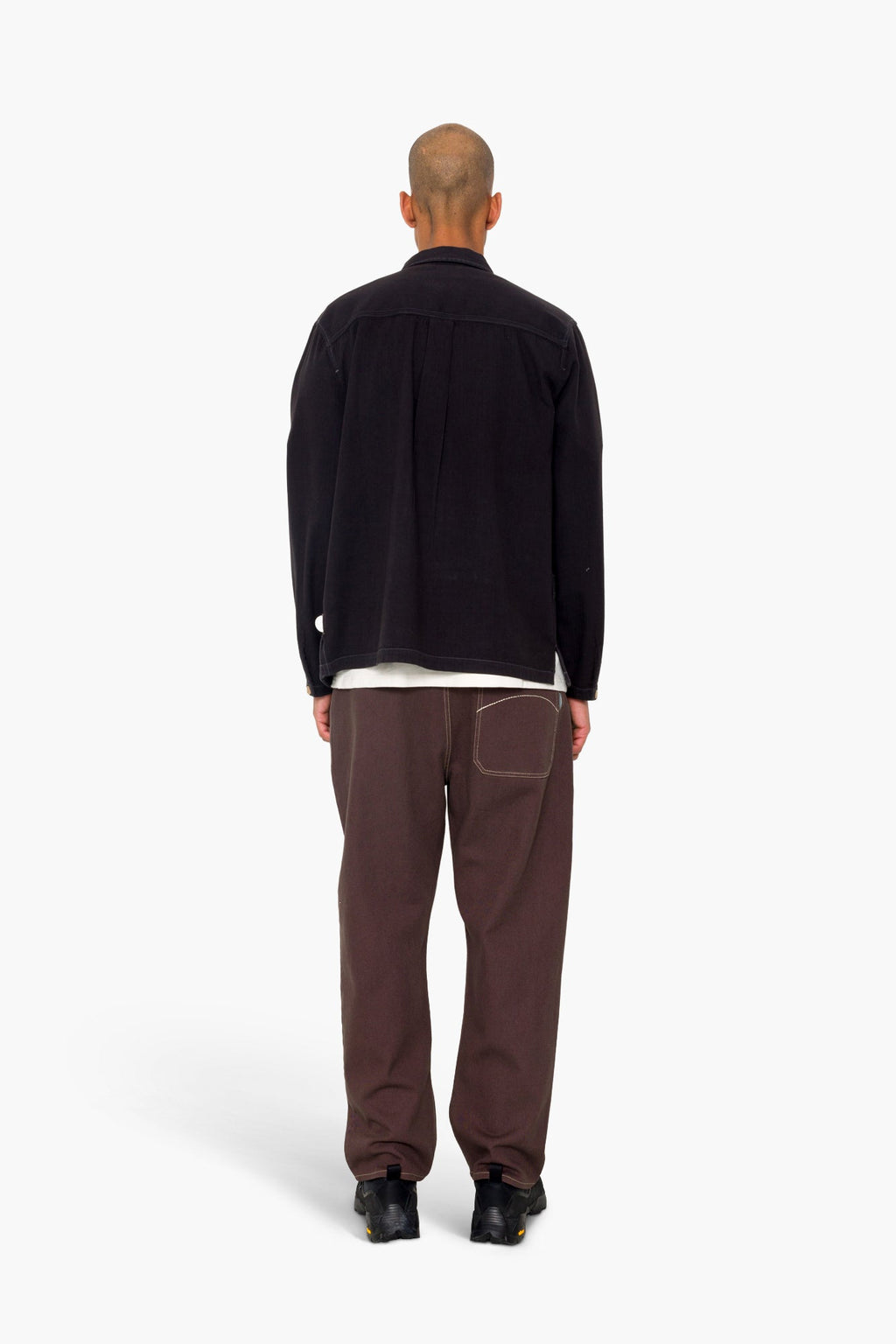 Meyer Shirt Jacket - Black Herringbone