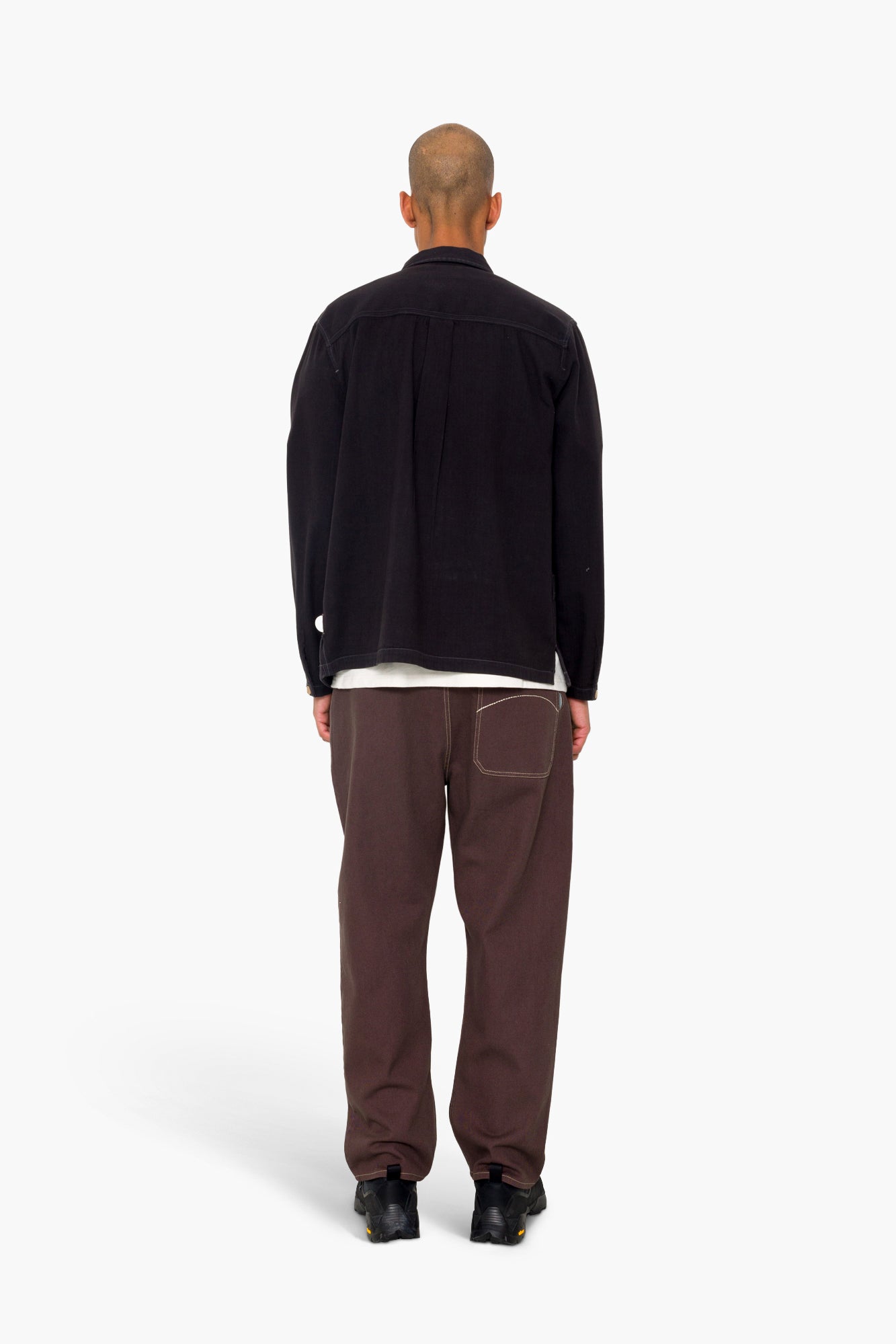 Meyer Shirt Jacket - Black Herringbone