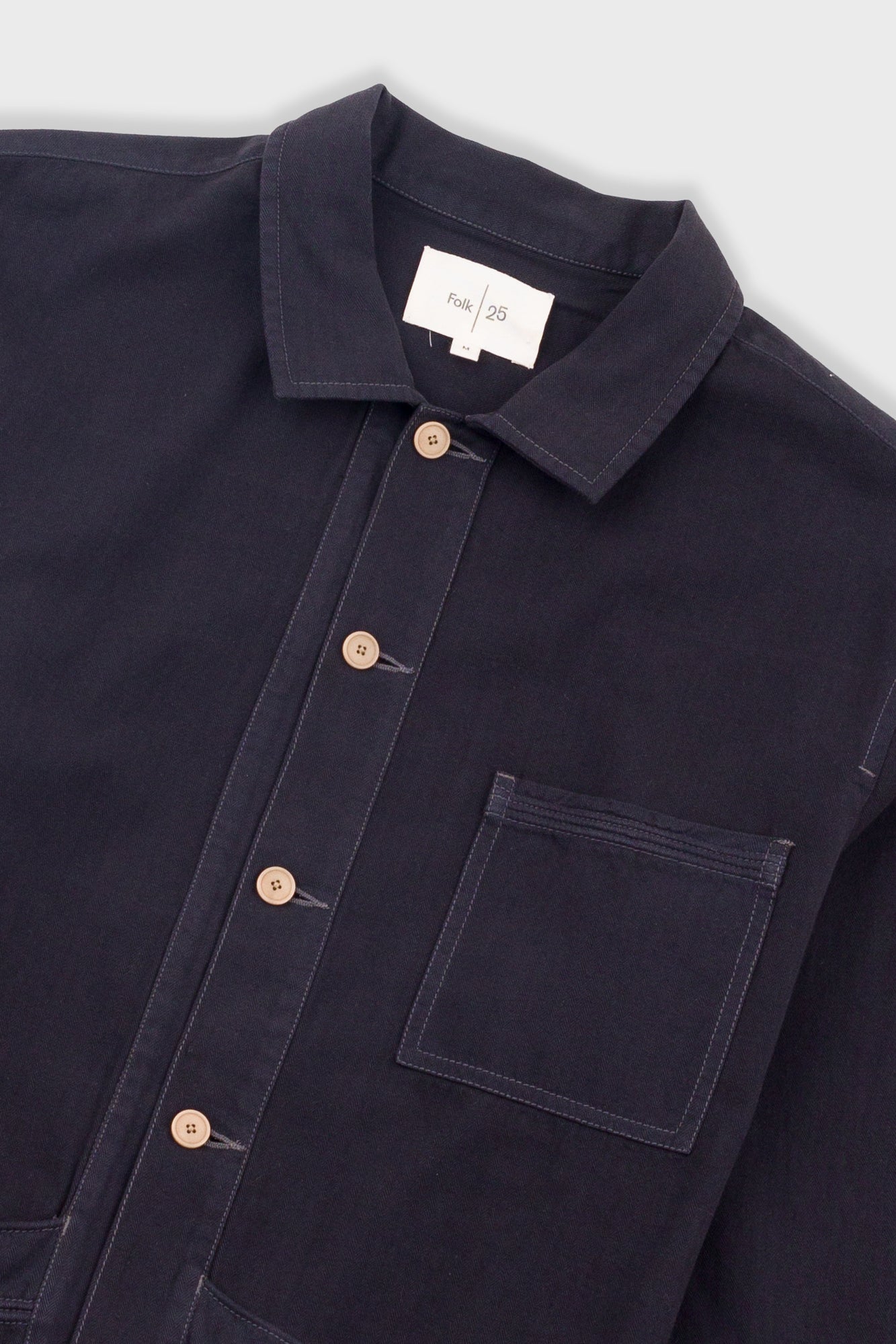 Meyer Shirt Jacket - Black Herringbone