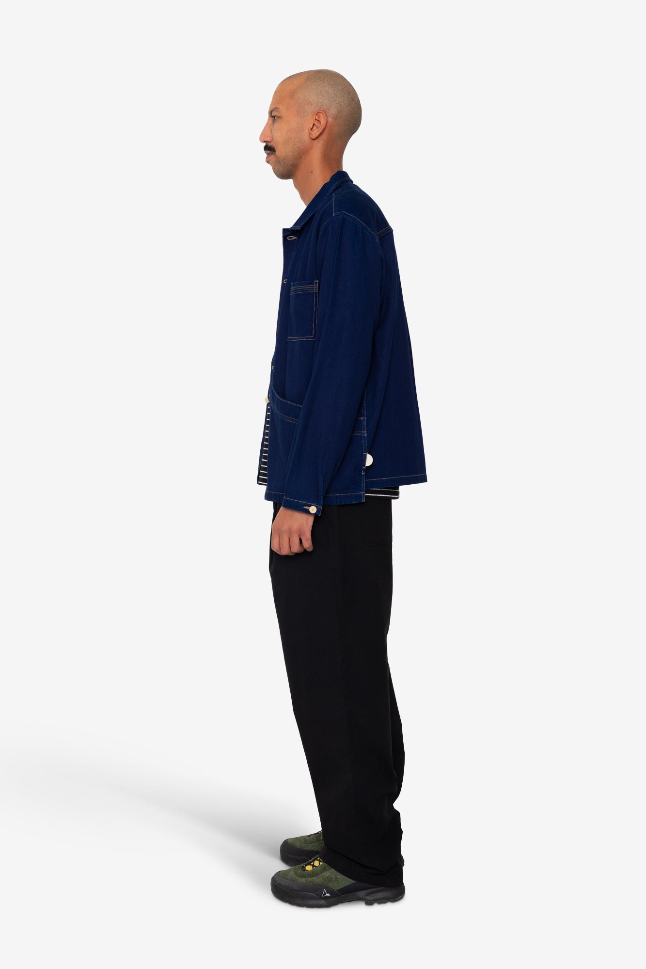 Meyer Shirt Jacket - Deep Denim Herringbone