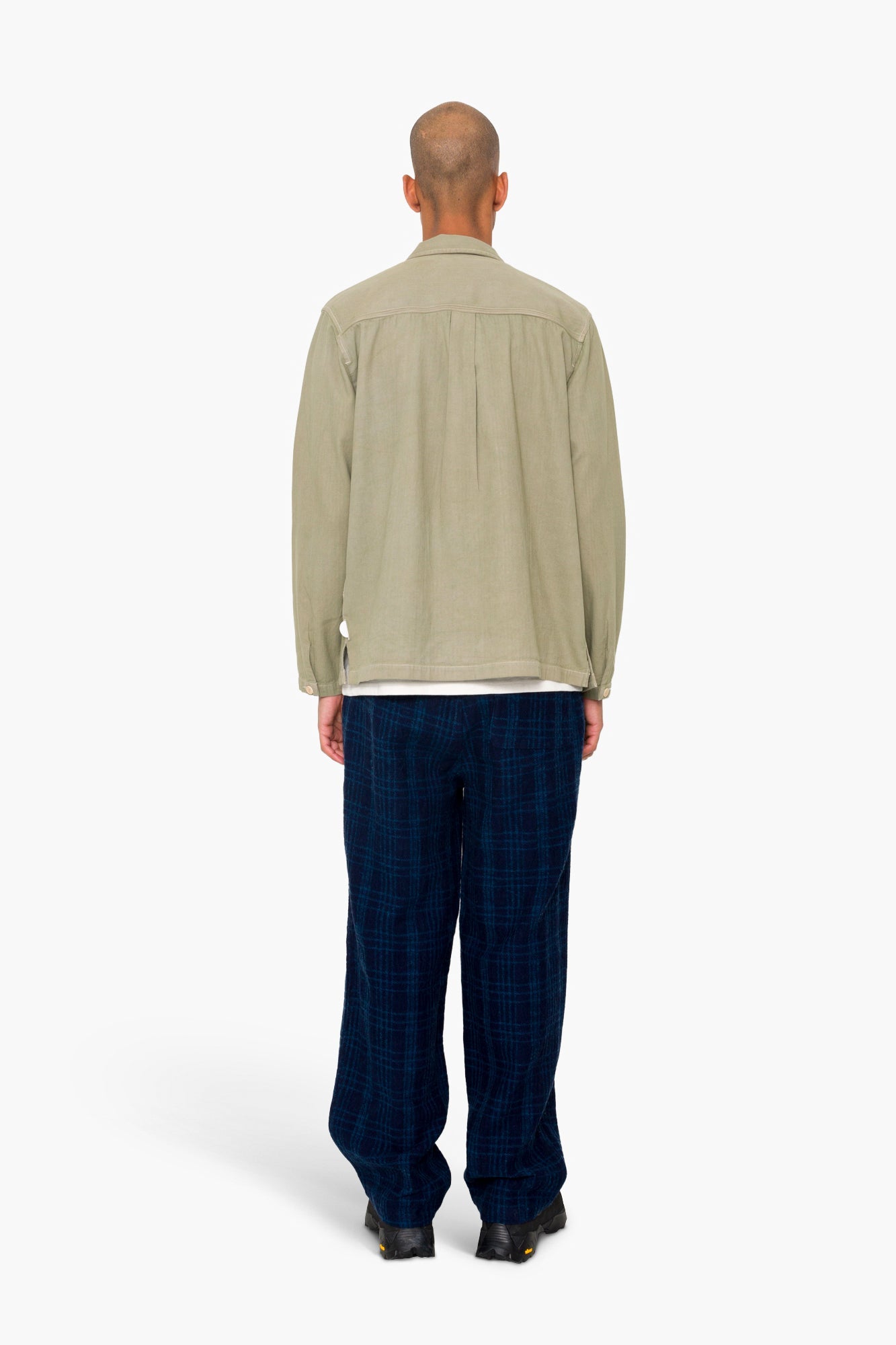 Meyer Shirt Jacket - Silver Sage Herringbone