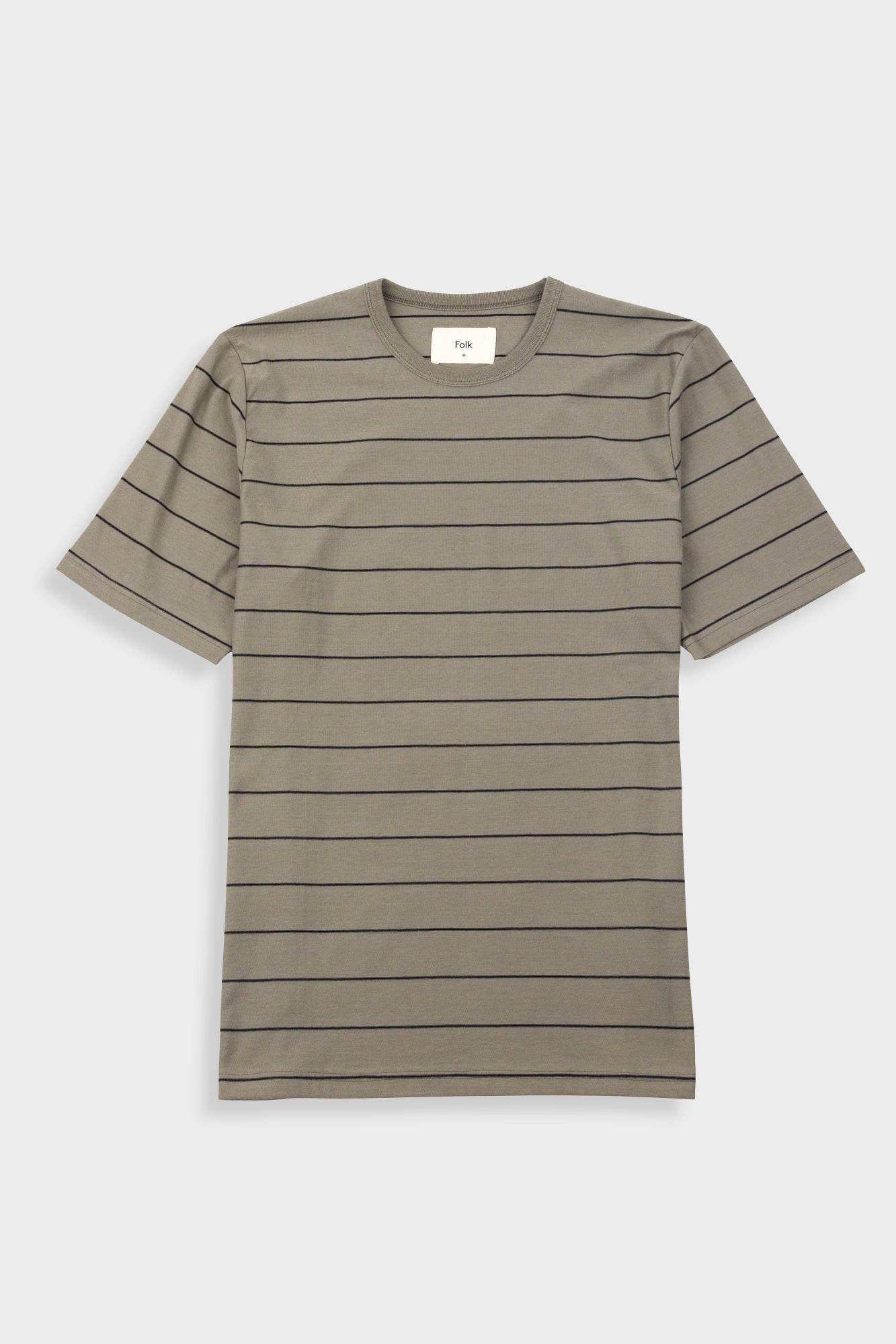 Microstripe T-Shirt - Olive / Black