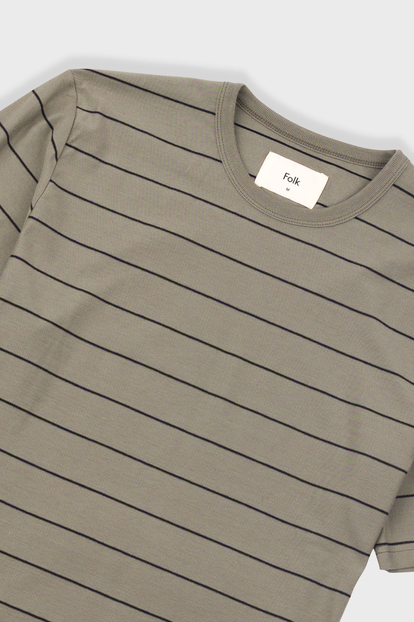 Microstripe T-Shirt - Olive / Black