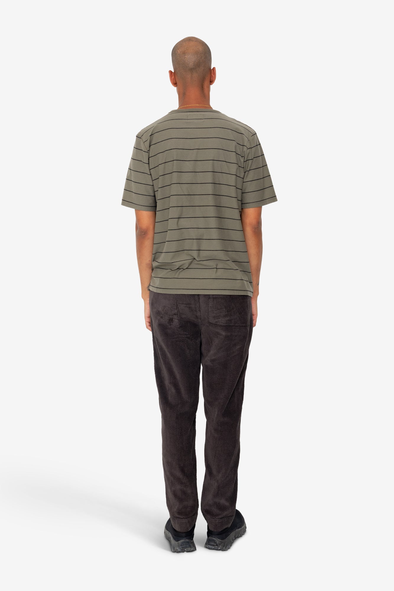 Microstripe T-Shirt - Olive / Black