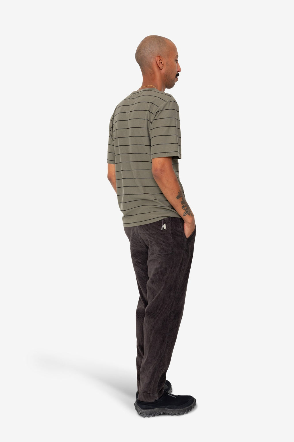 Microstripe T-Shirt - Olive / Black