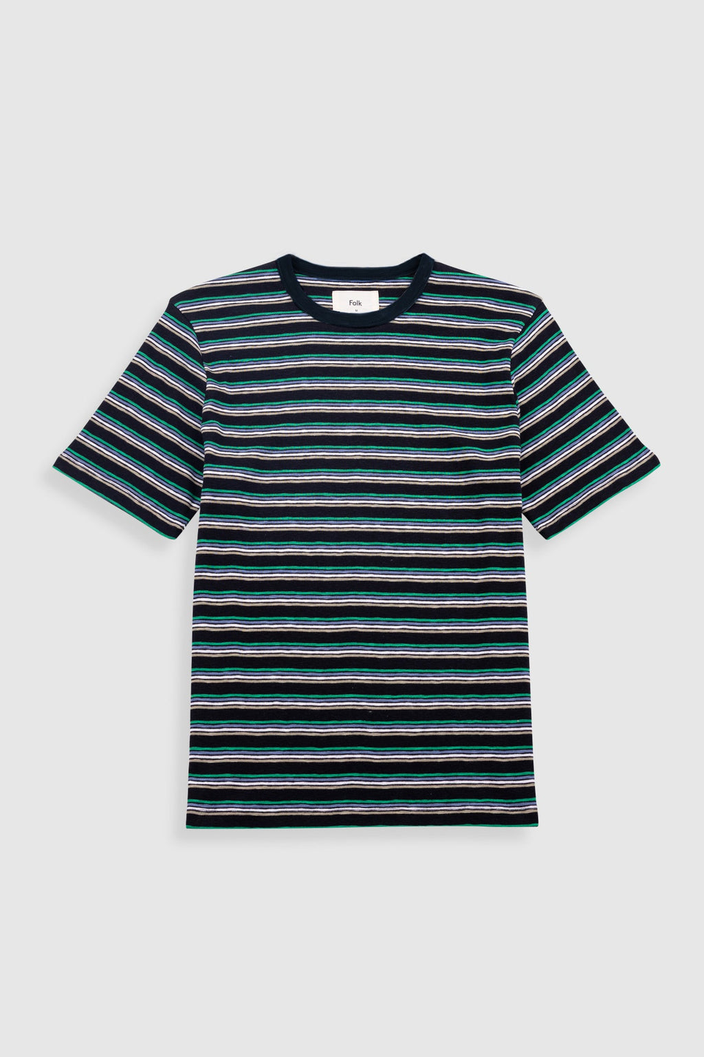 Multistripe T-Shirt - Black / Green Mix
