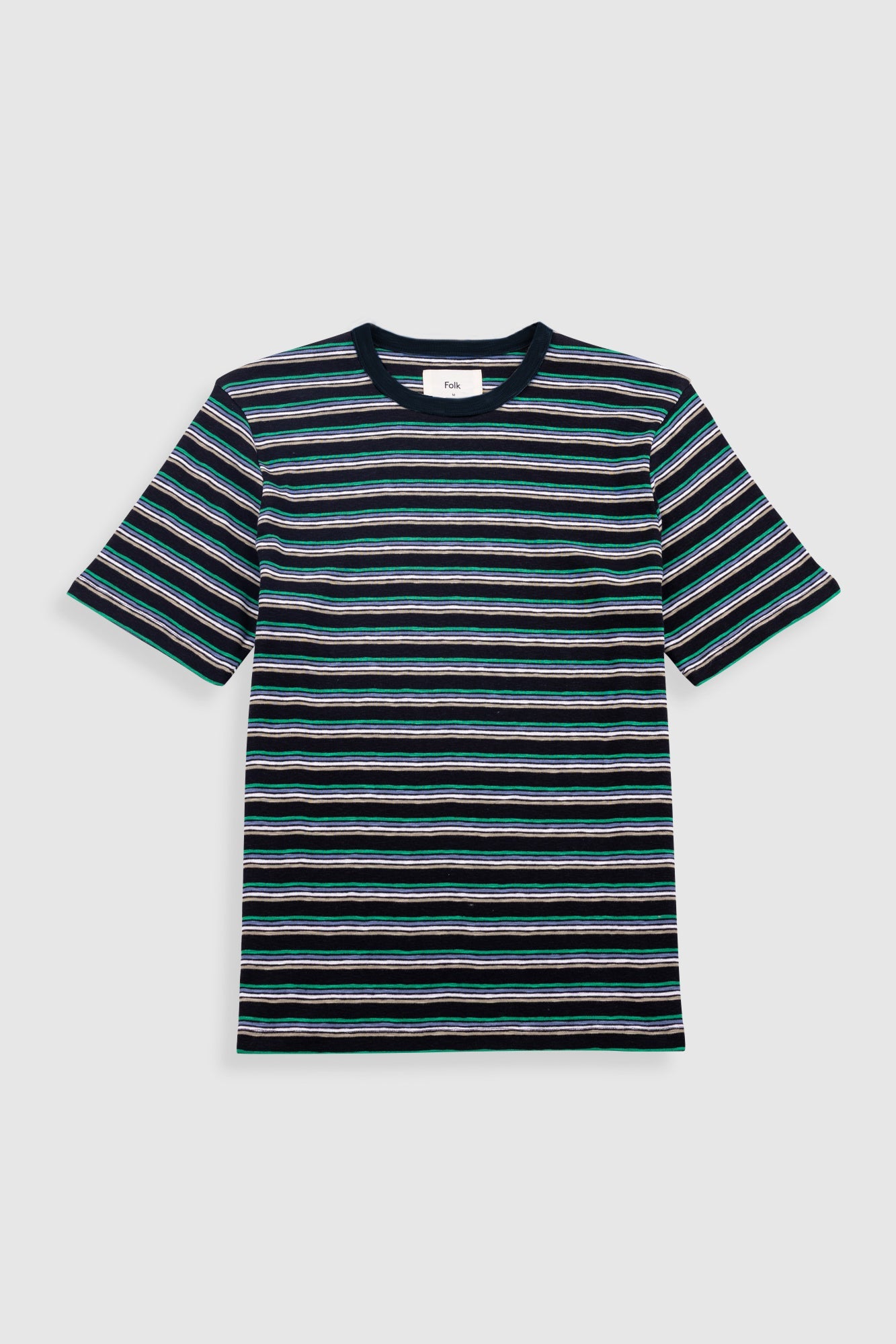 Multistripe T-Shirt - Black / Green Mix